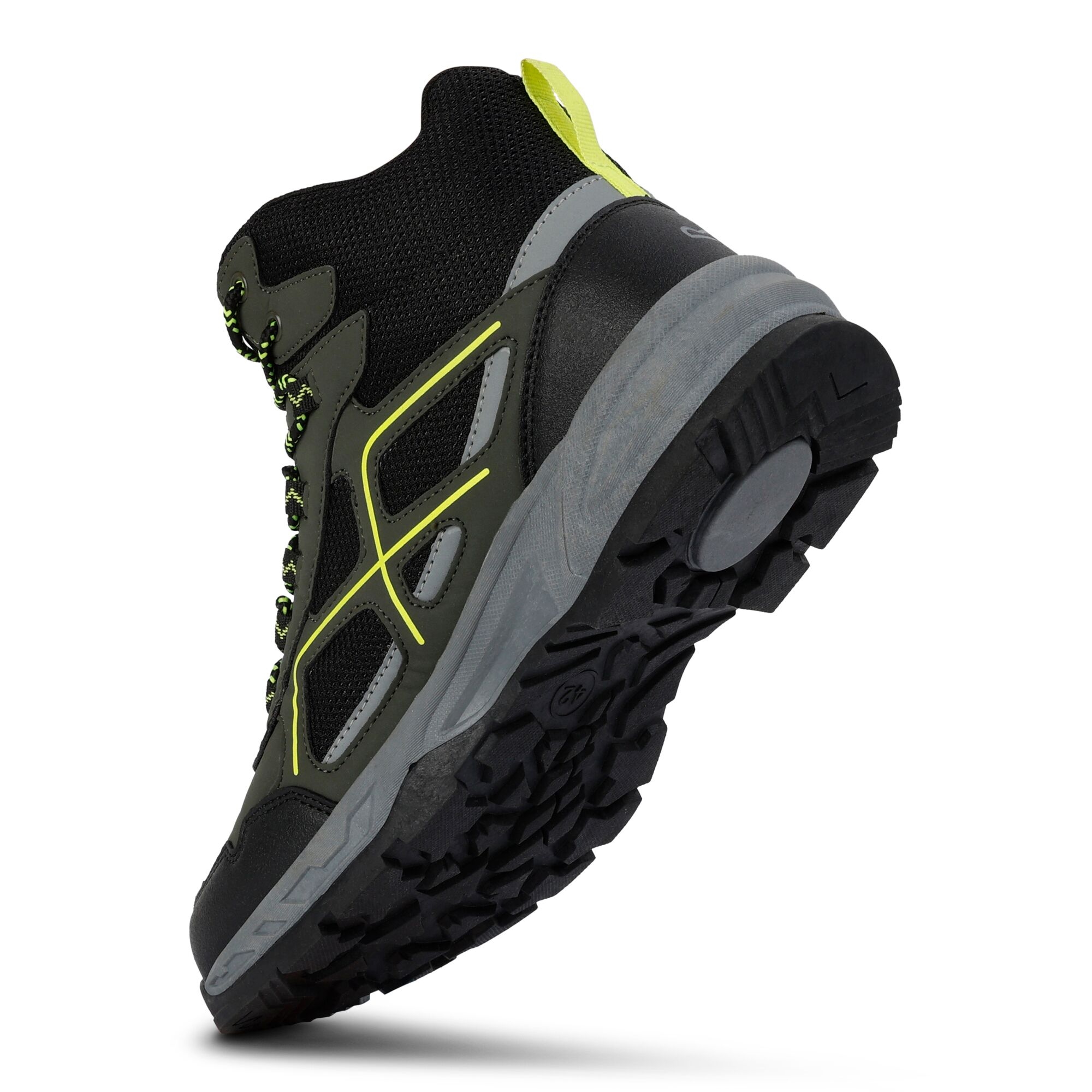 Men's Vendeavour Walking Boots | Dark Khaki Lime punch