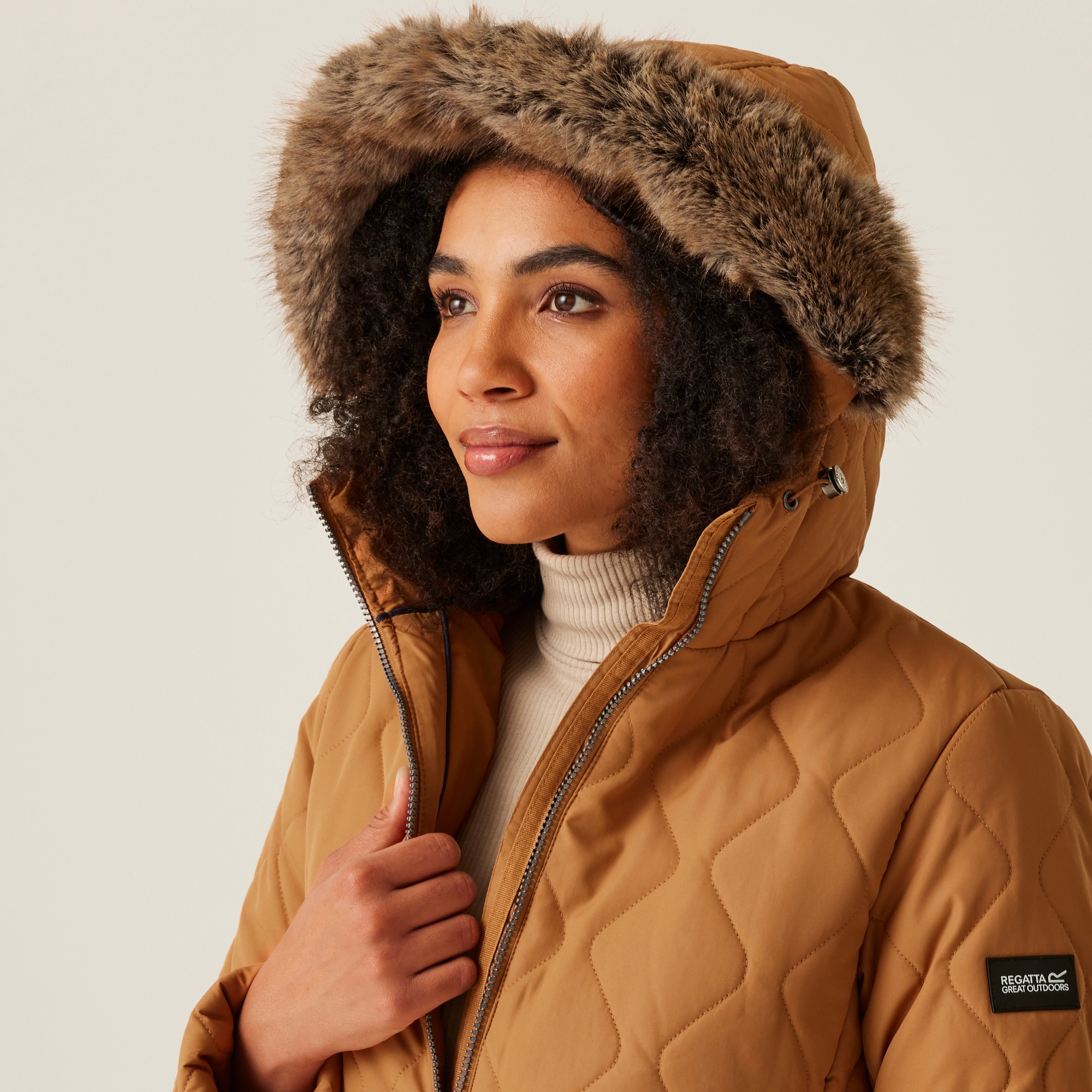 Women's Fritha III Insulated Parka Jacket | Bran Brown