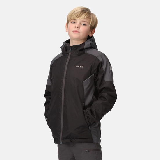 Kids' Hurdle IV Waterproof Insulated Jacket | Black Seal Grey