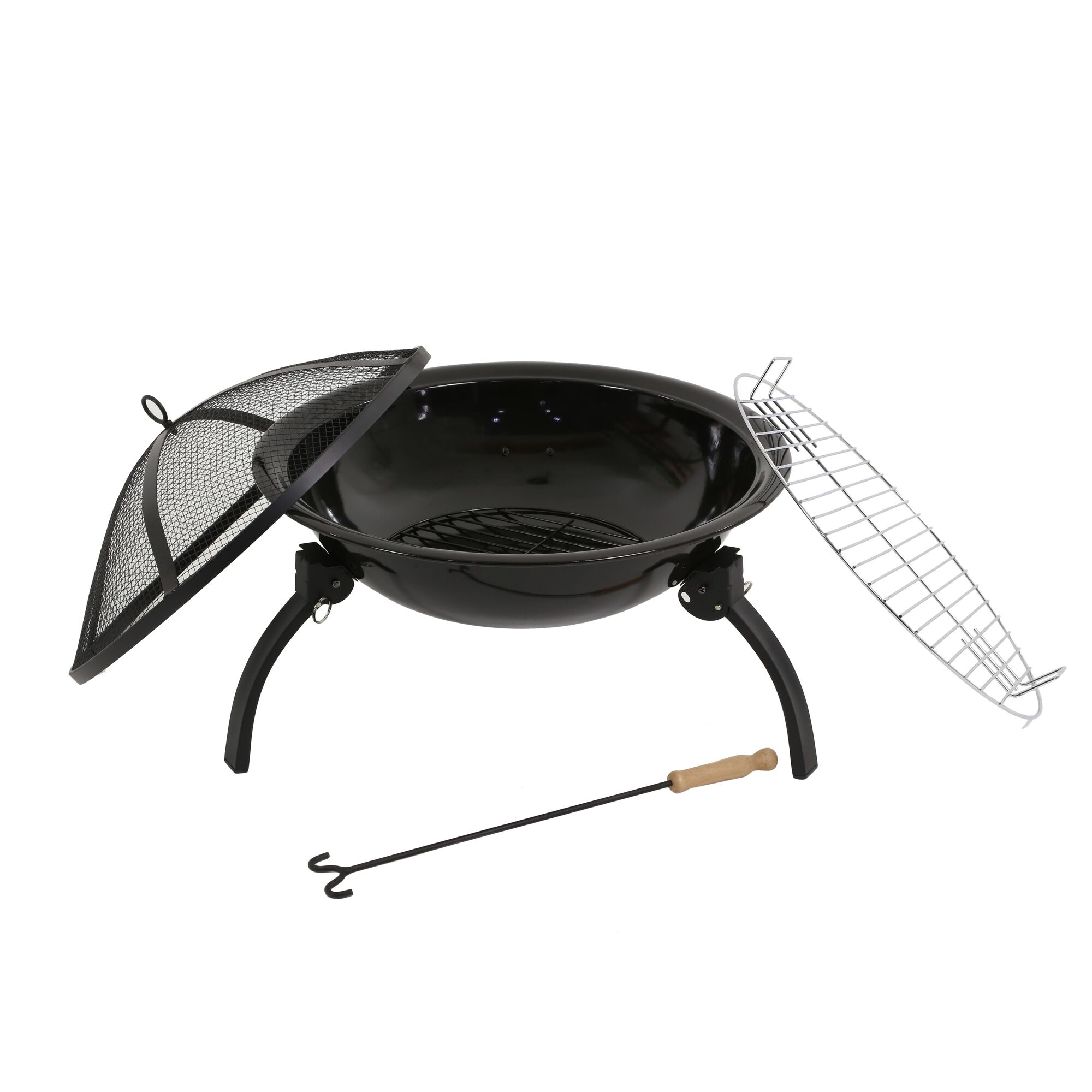 Firepit with Guard | Black