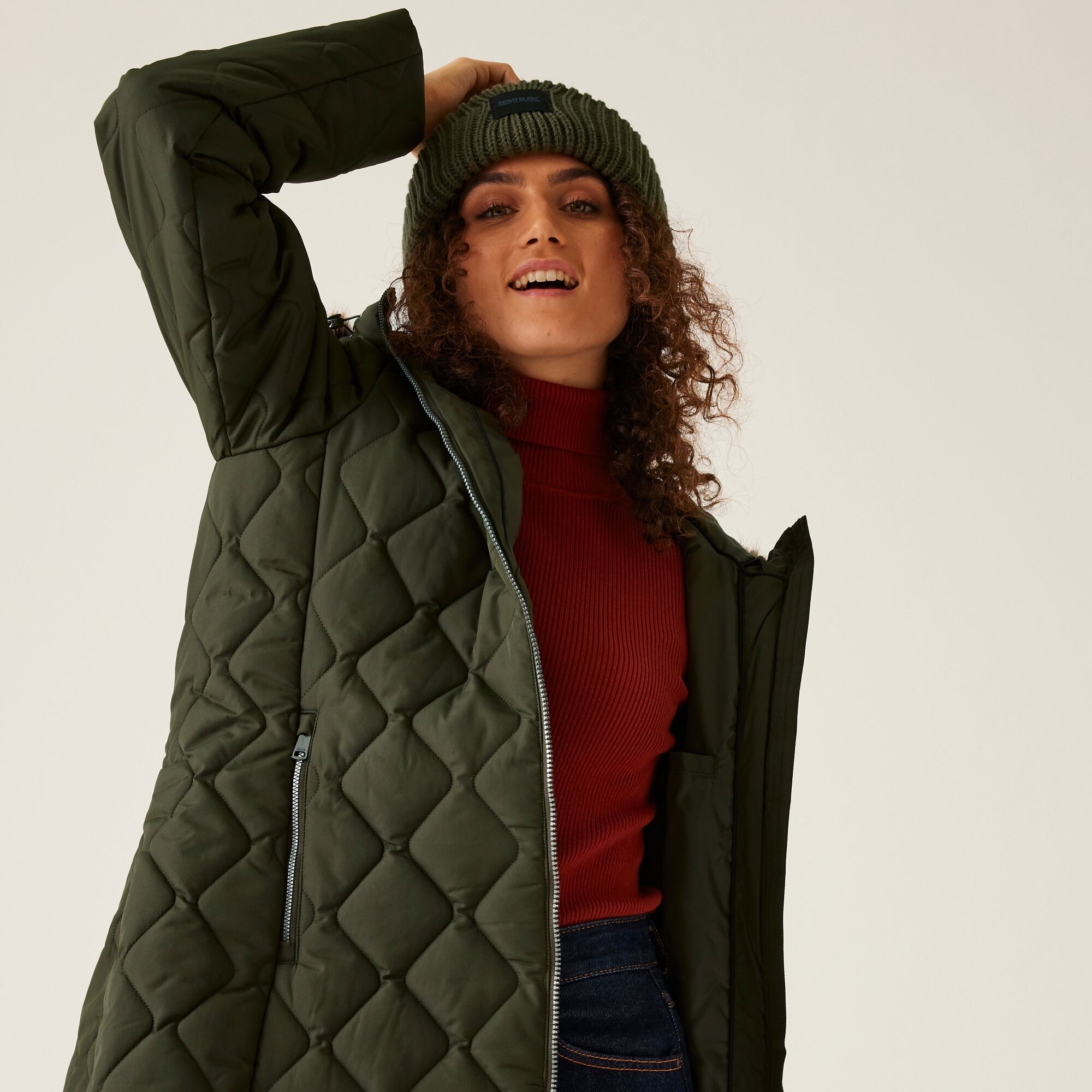 Women's Fritha III Insulated Parka Jacket | Dark Khaki