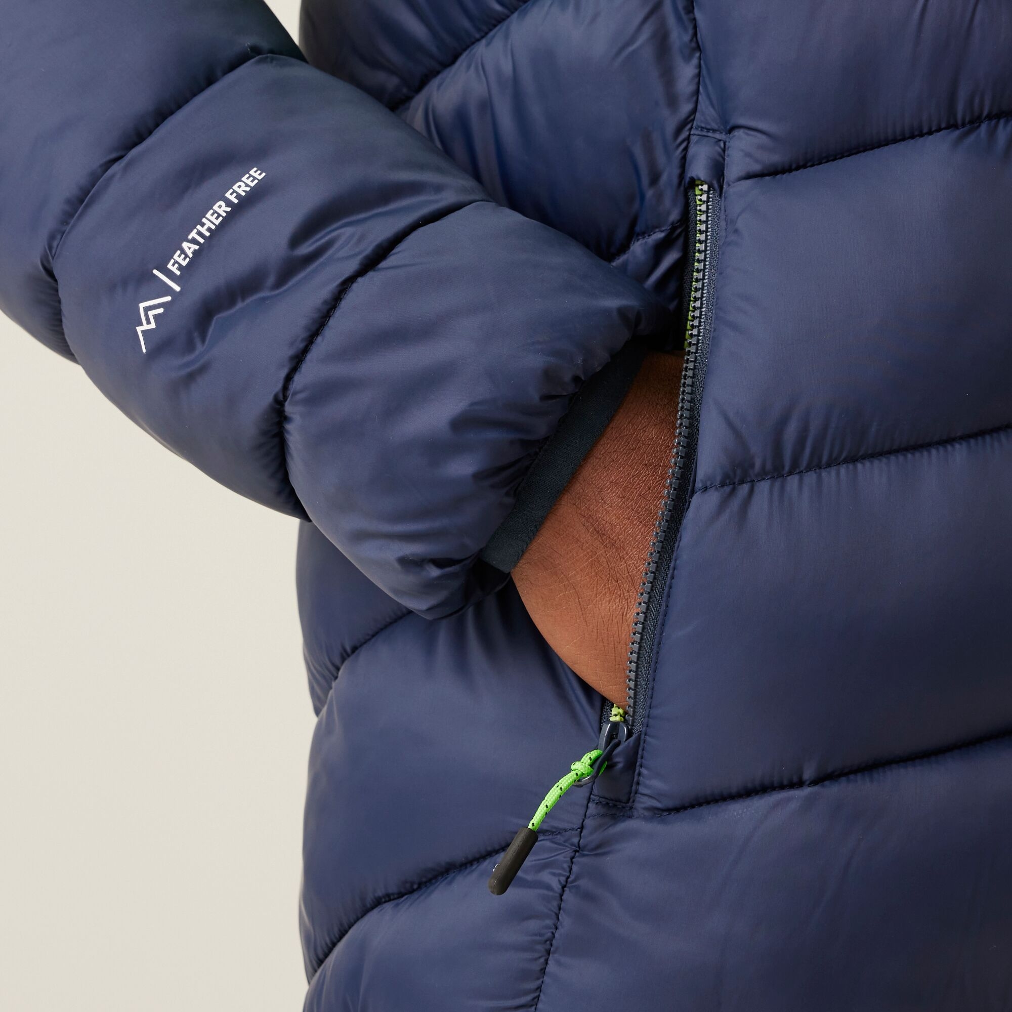 Men's Dalent Insulated Hooded Jacket | Green Flash Navy