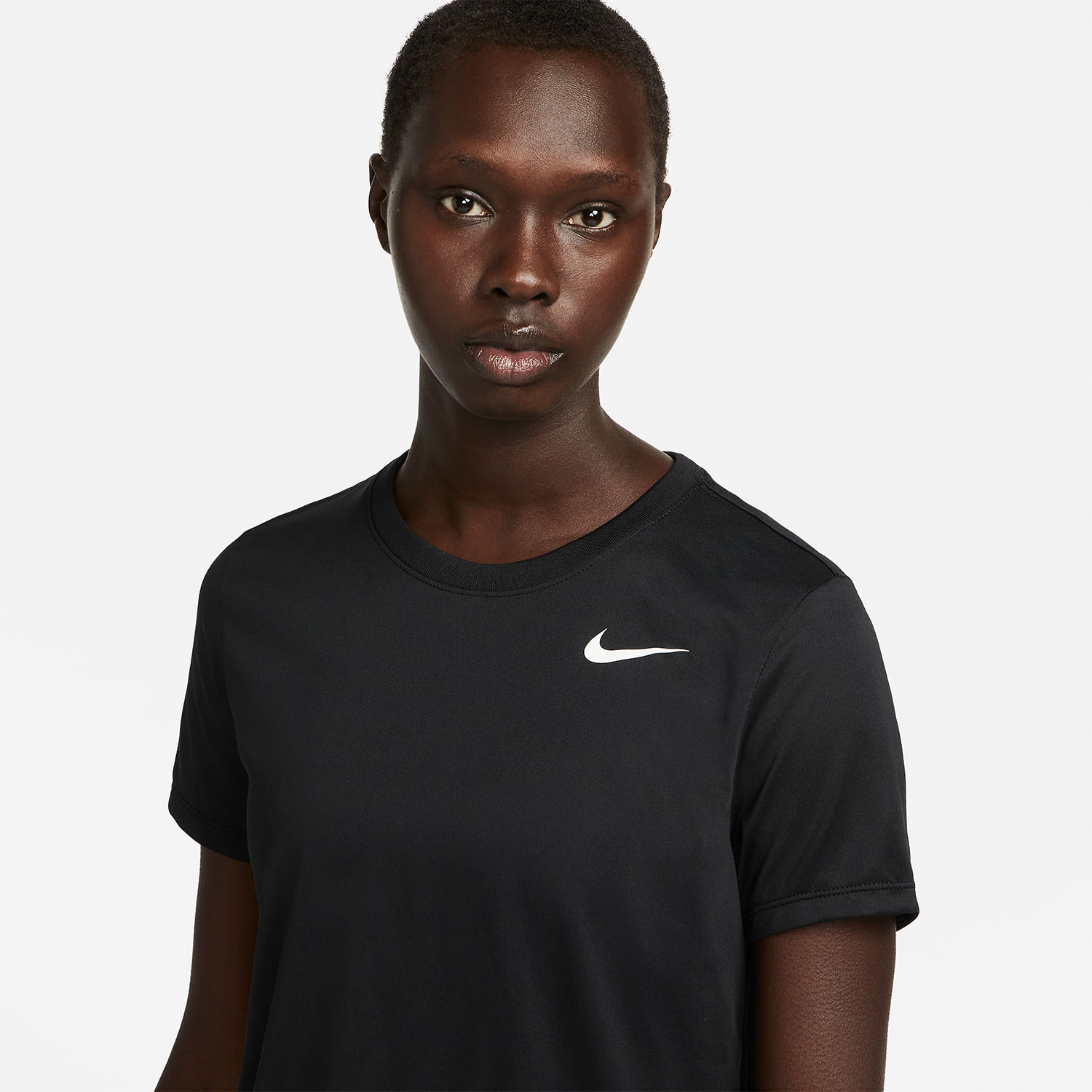 Nike Dri-FIT Swoosh Maglietta Black/White