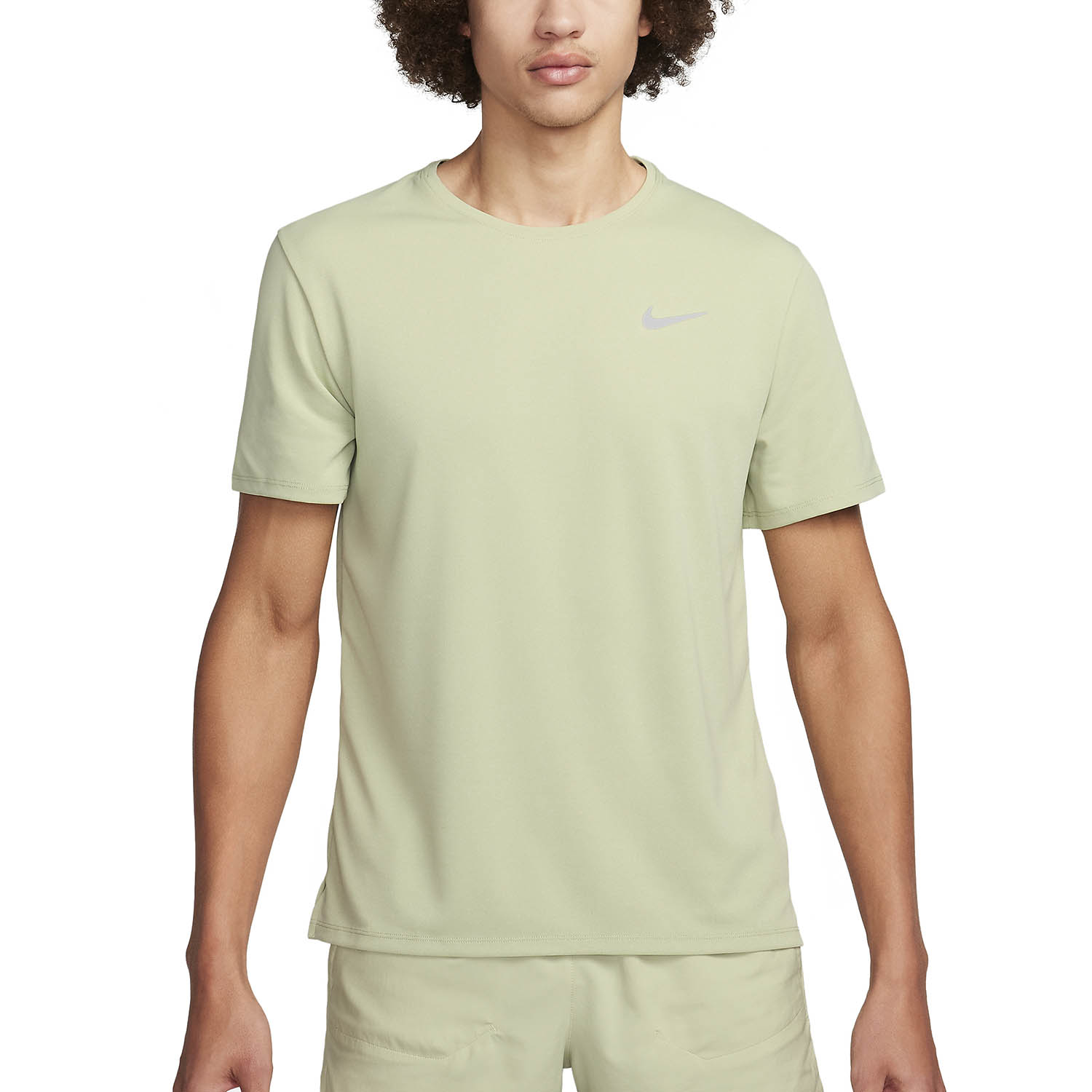 Nike Dri-FIT UV Run Division Miler Maglietta Sea Glass/Olive Aura/Heather/Reflective Silver