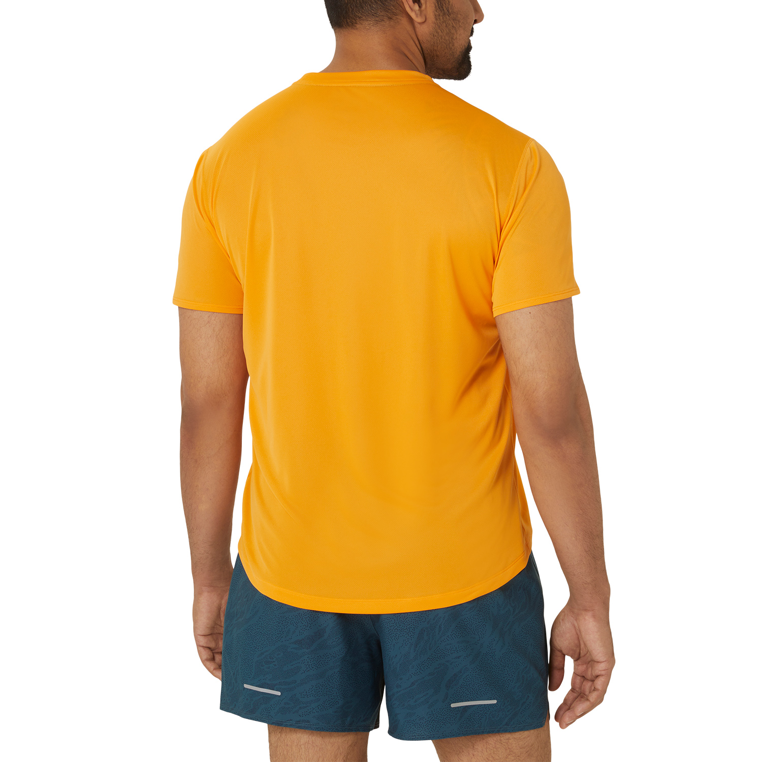 Asics Fujitrail Logo Maglietta Fellow Yellow/Lichen Green/Graphite Grey