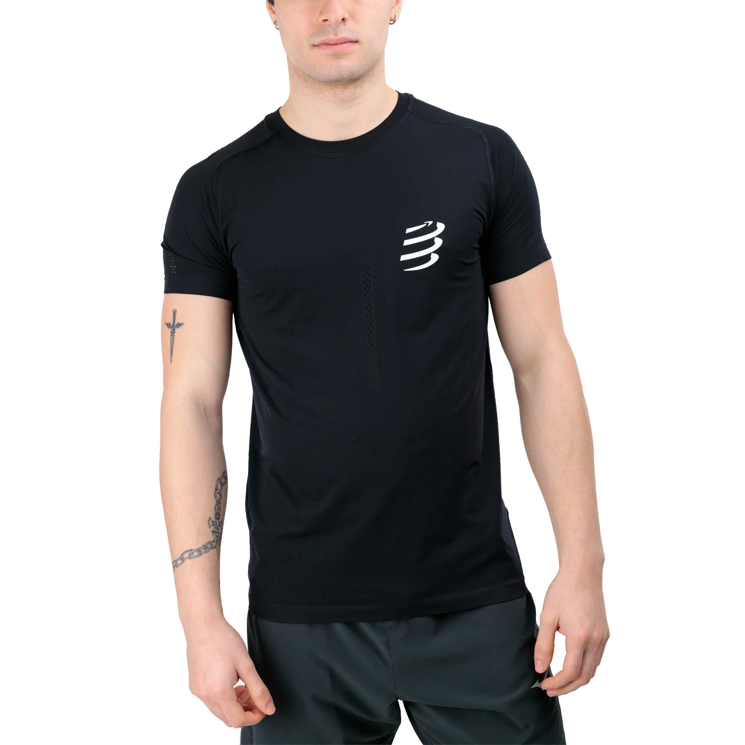 Compressport Performance Maglietta Black/White