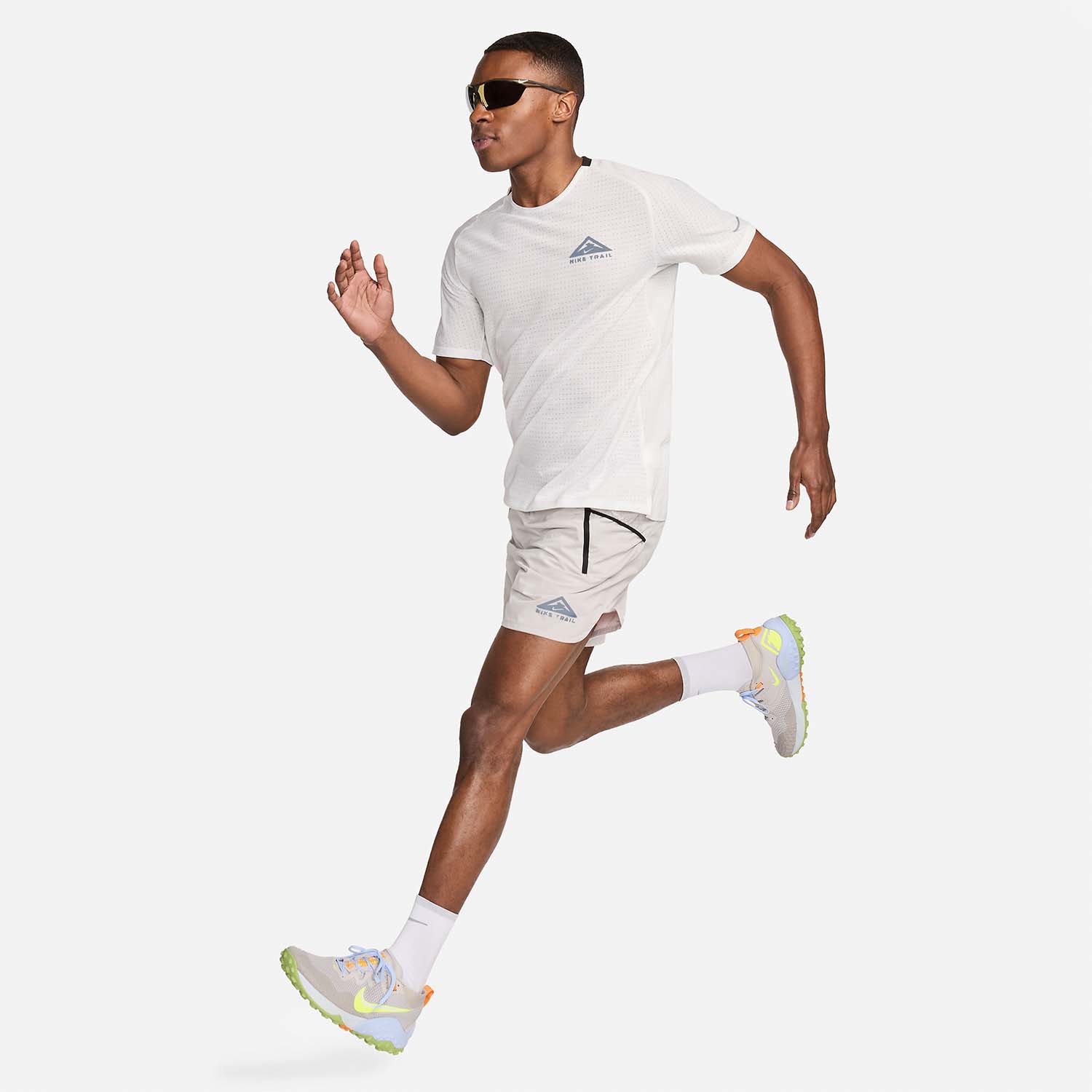 Nike Dri-FIT Solar Chase Maglietta Summit White/Black