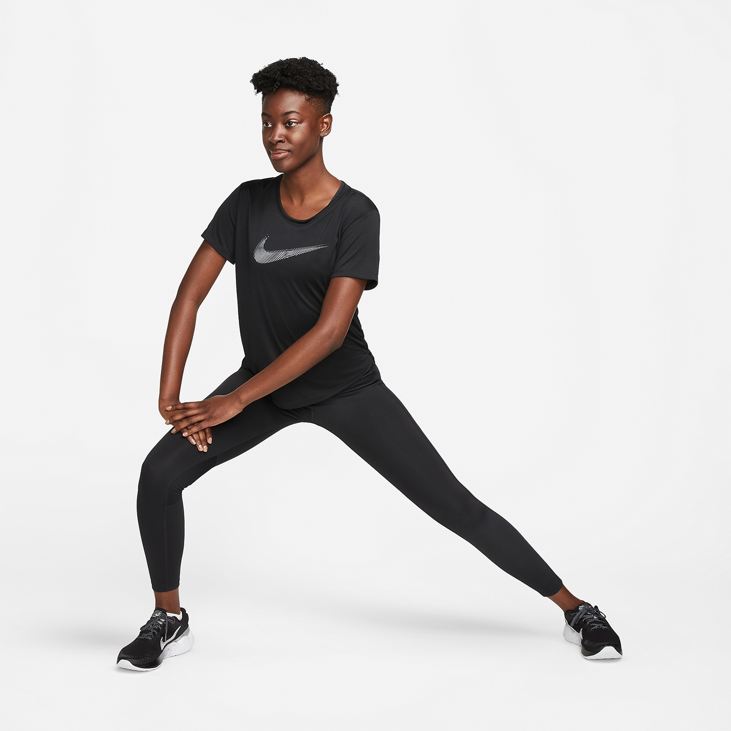 Nike Dri-FIT Swoosh Maglietta Black/Cool Grey