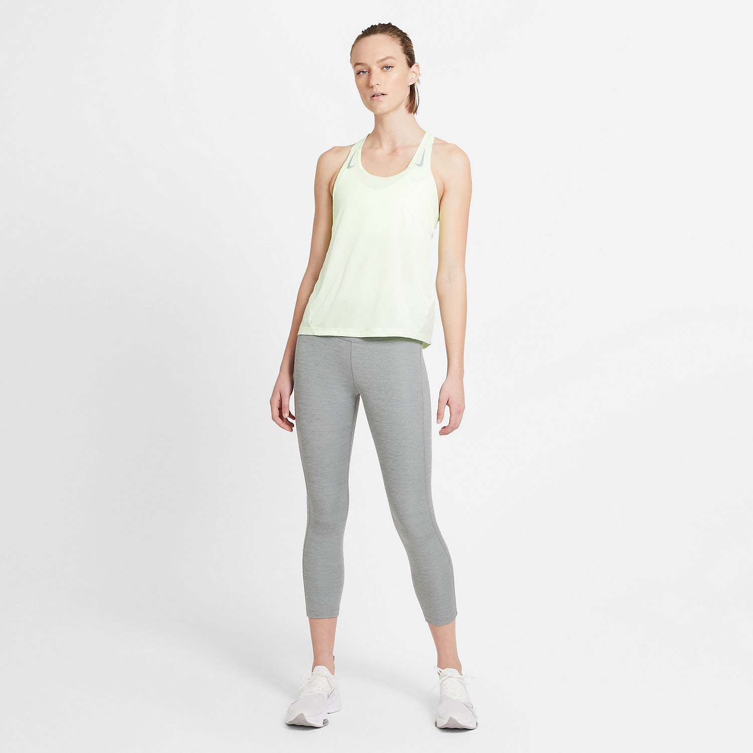 Nike Dri-FIT Fast 3/4 Tights Smoke Grey Heather/Reflective Silver