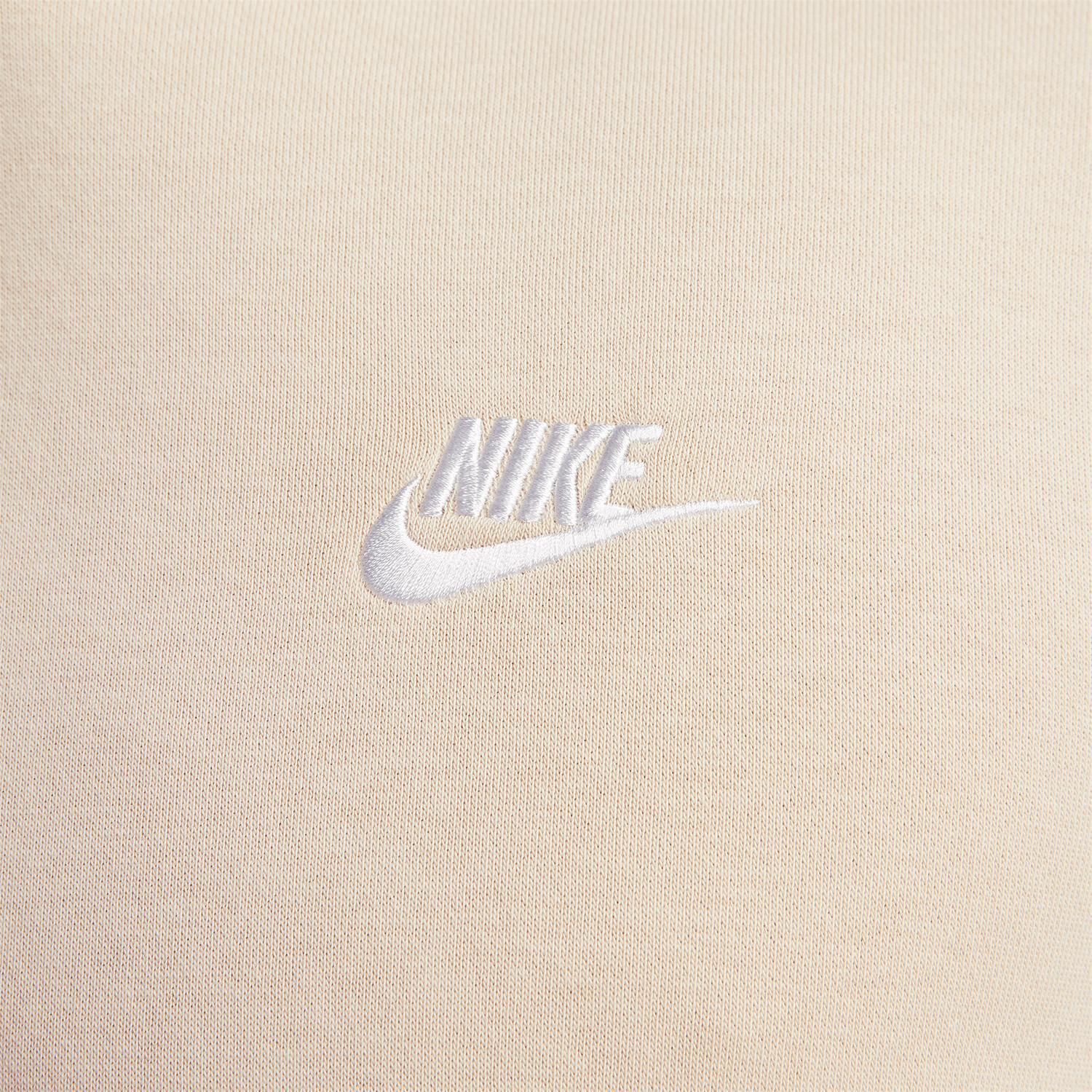 Nike Club Felpa Sanddrift/White