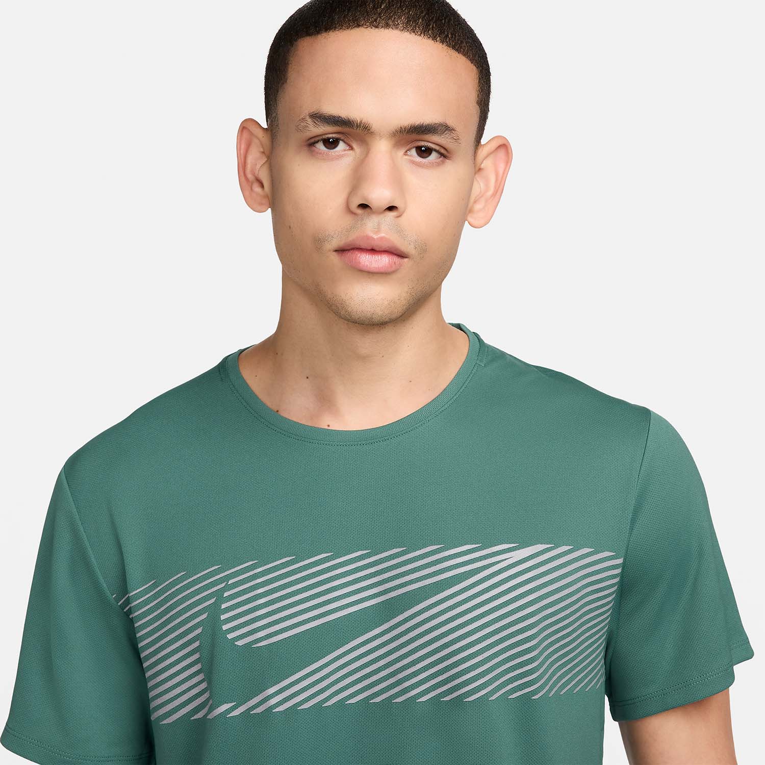 Nike Miler Flash Maglietta Bicoastal/Reflective Silver