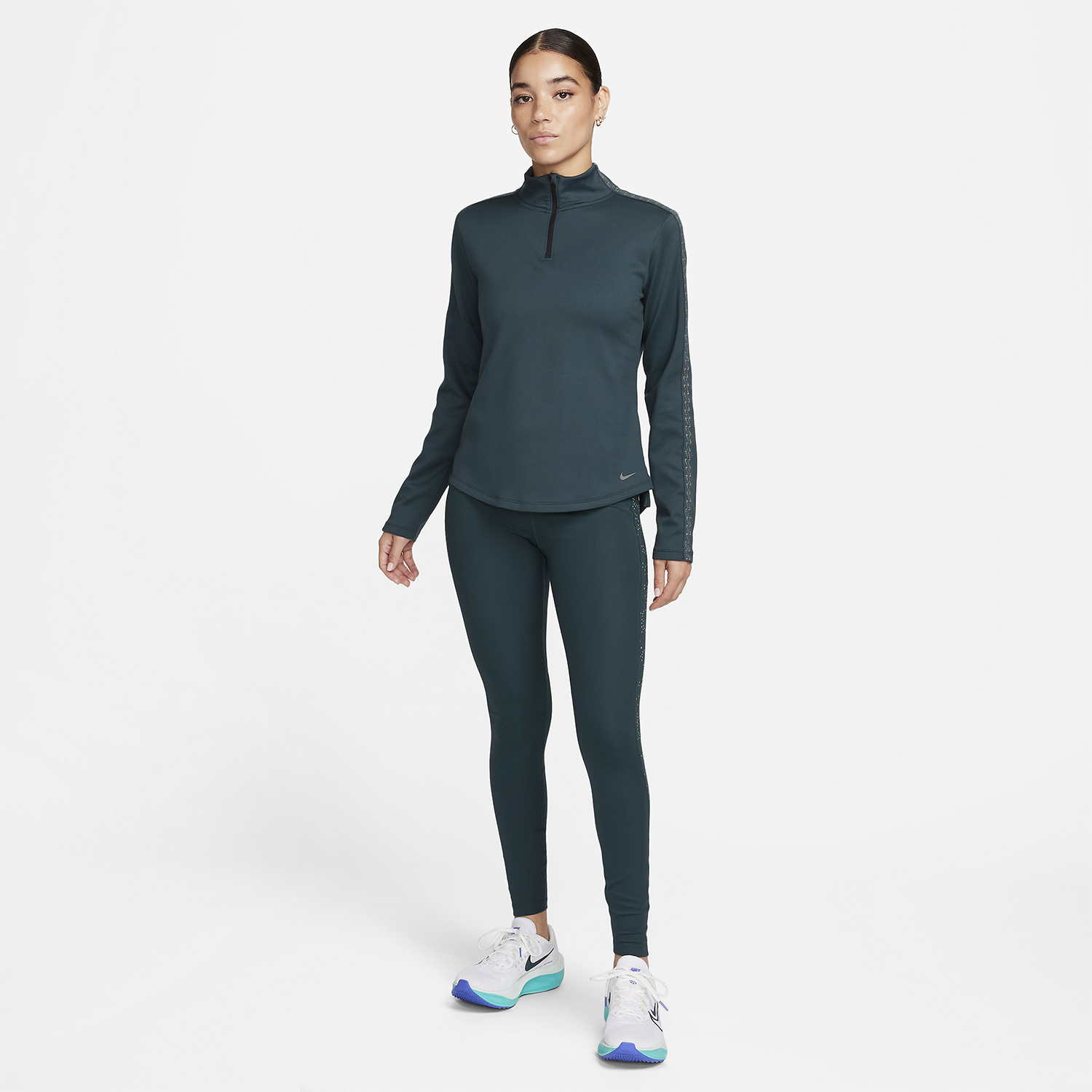 Nike Dri-FIT Fast 7/8 Tights Deep Jungle/Reflective Silver