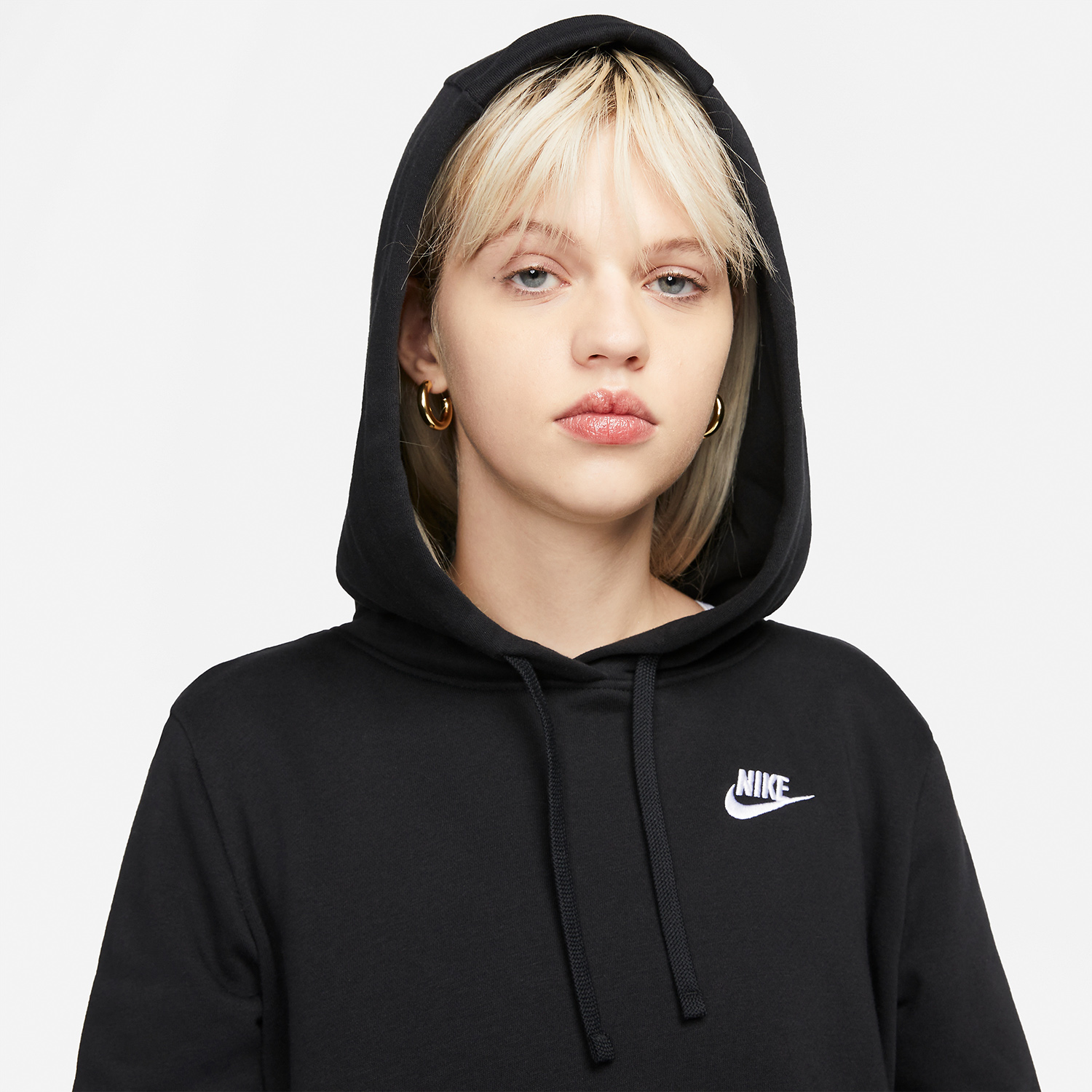Nike Club Felpa Black/White