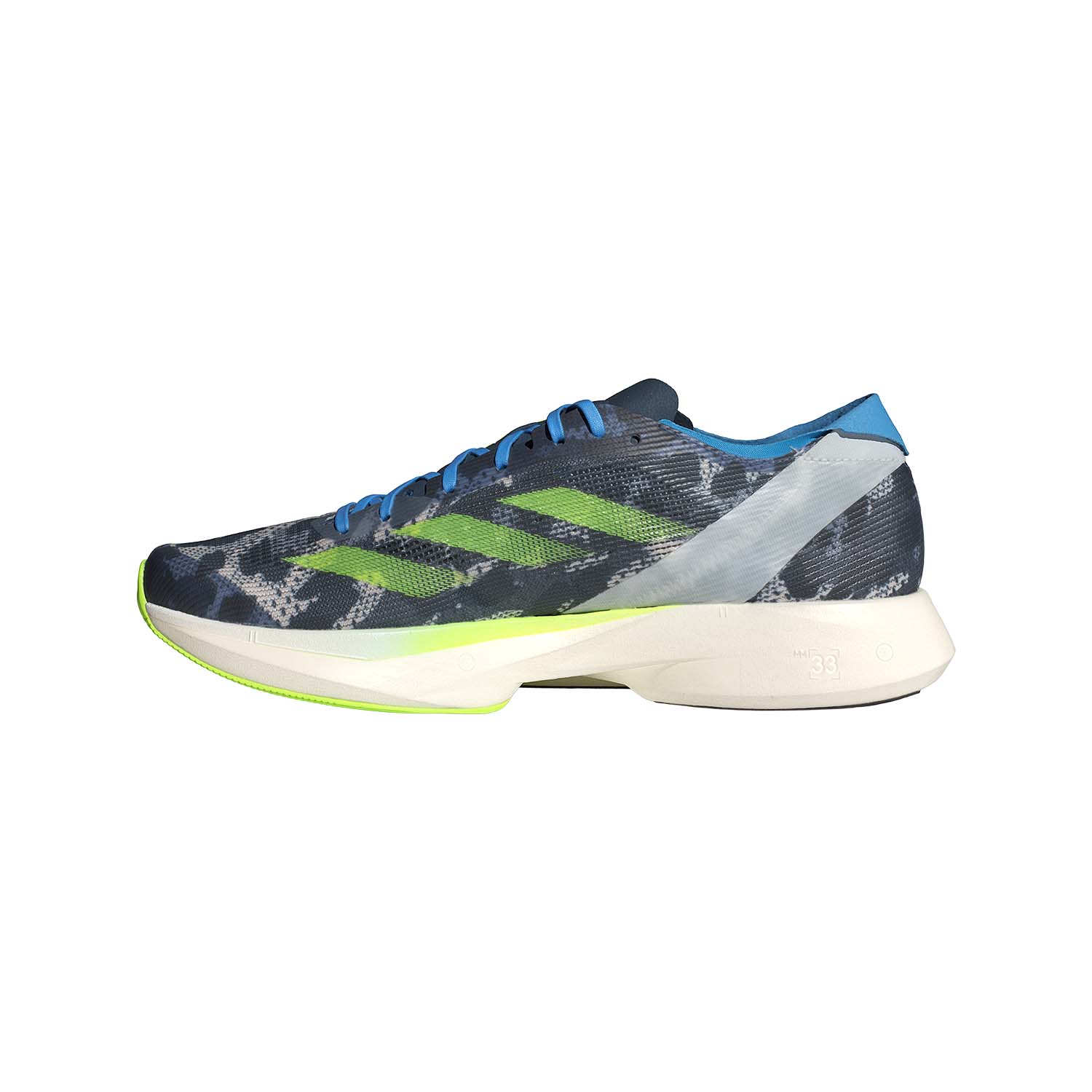 adidas Adizero Takumi Sen 10 Crystal White/Lucid Lemon/Blue Burst