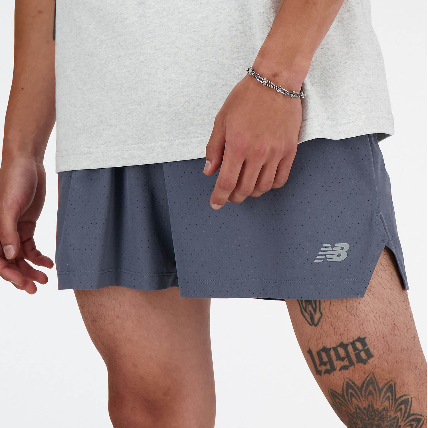 New Balance Run Specialist 5in Pantaloncini Graphite