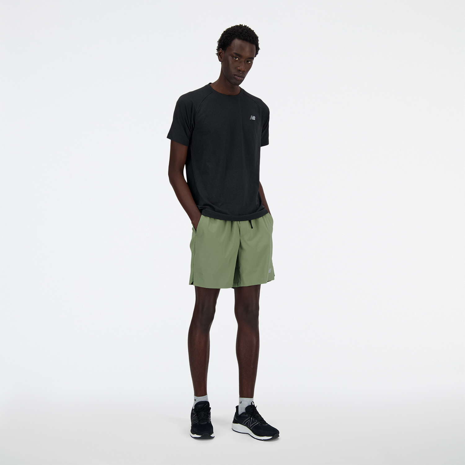 New Balance Athletics Logo Maglietta Black