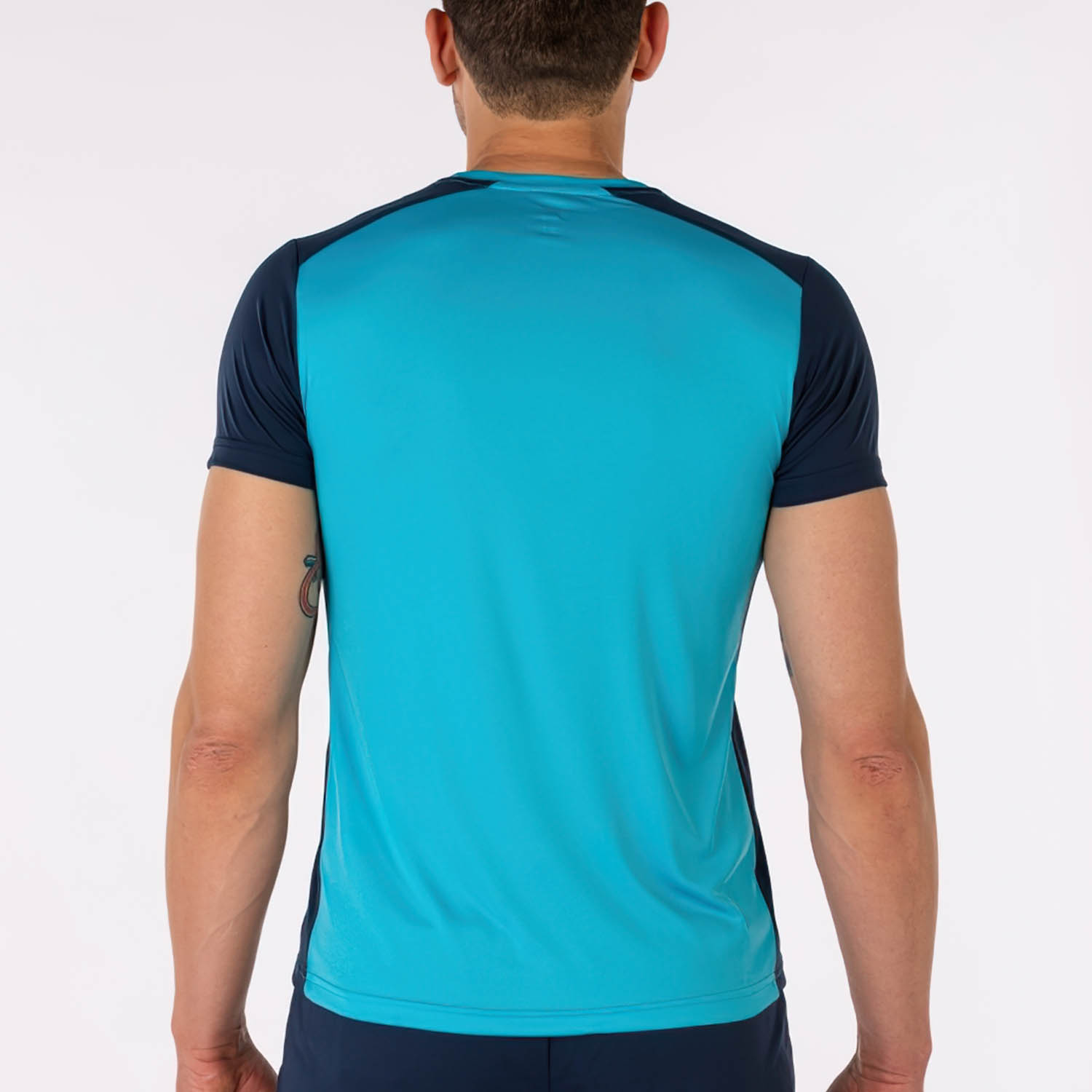 Joma Record II Maglietta Fluor Turquoise/Dark Navy