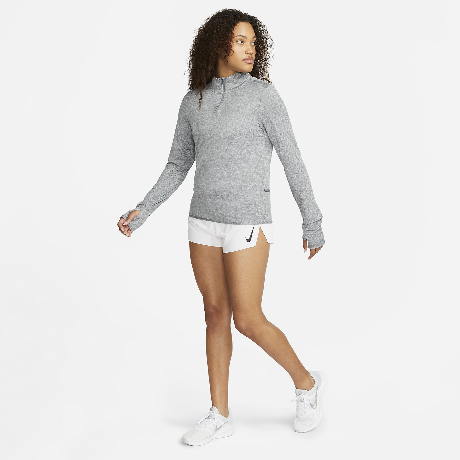 Nike Element Maglia Smoke Grey/Light Smoke Grey/Reflective Silver