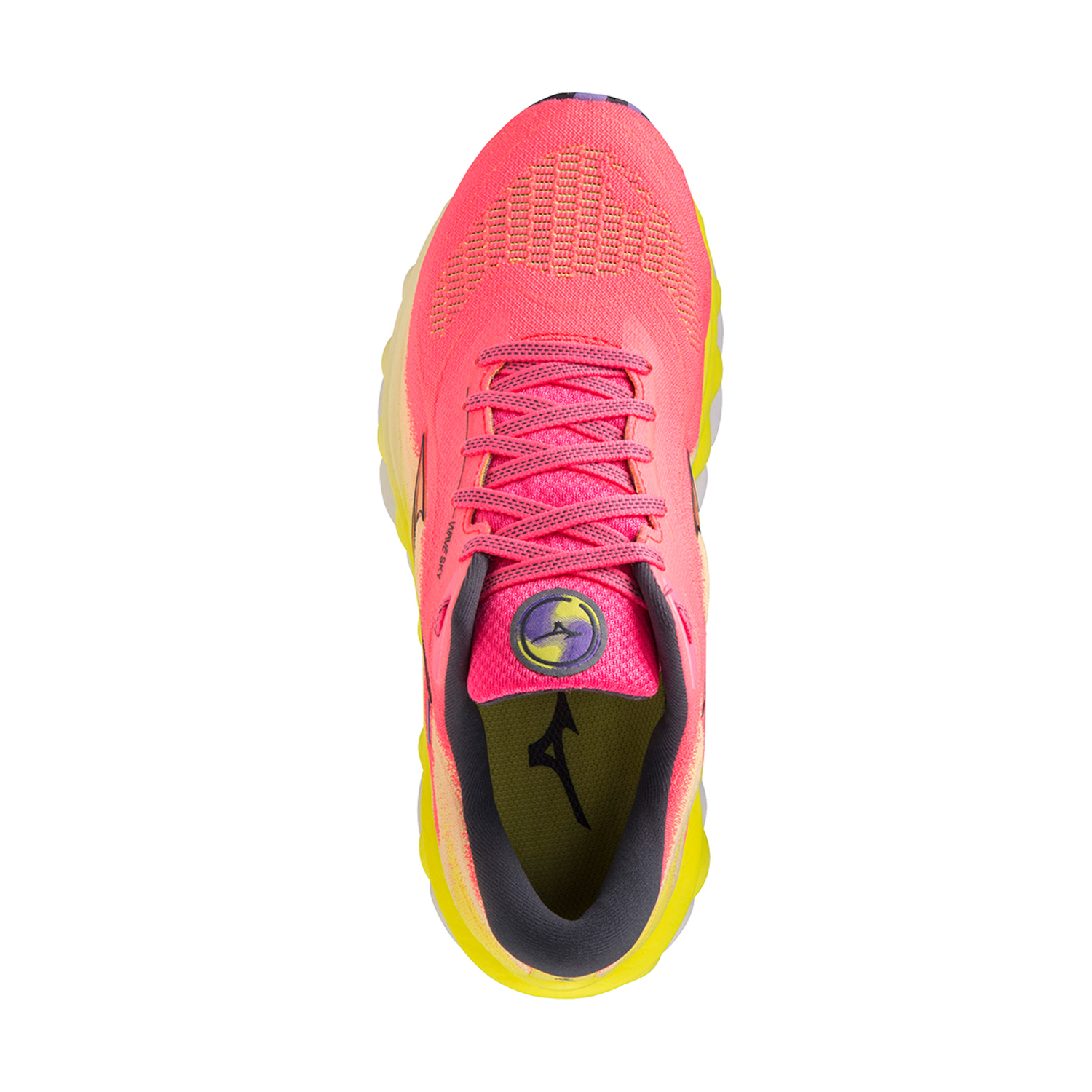 Mizuno Wave Sky 7 High Vis Pink/Ombre Blue/Bolt 2 Neon