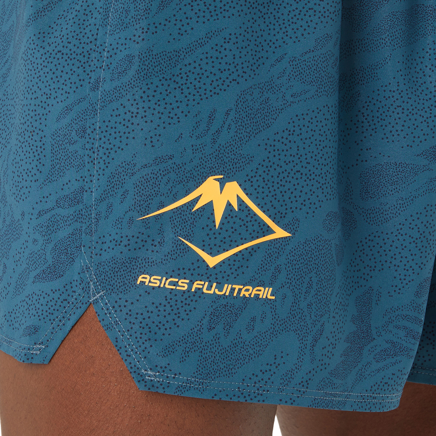 Asics Fujitrail Printed 5in Pantaloncini Magnetic Blue/Performance Black