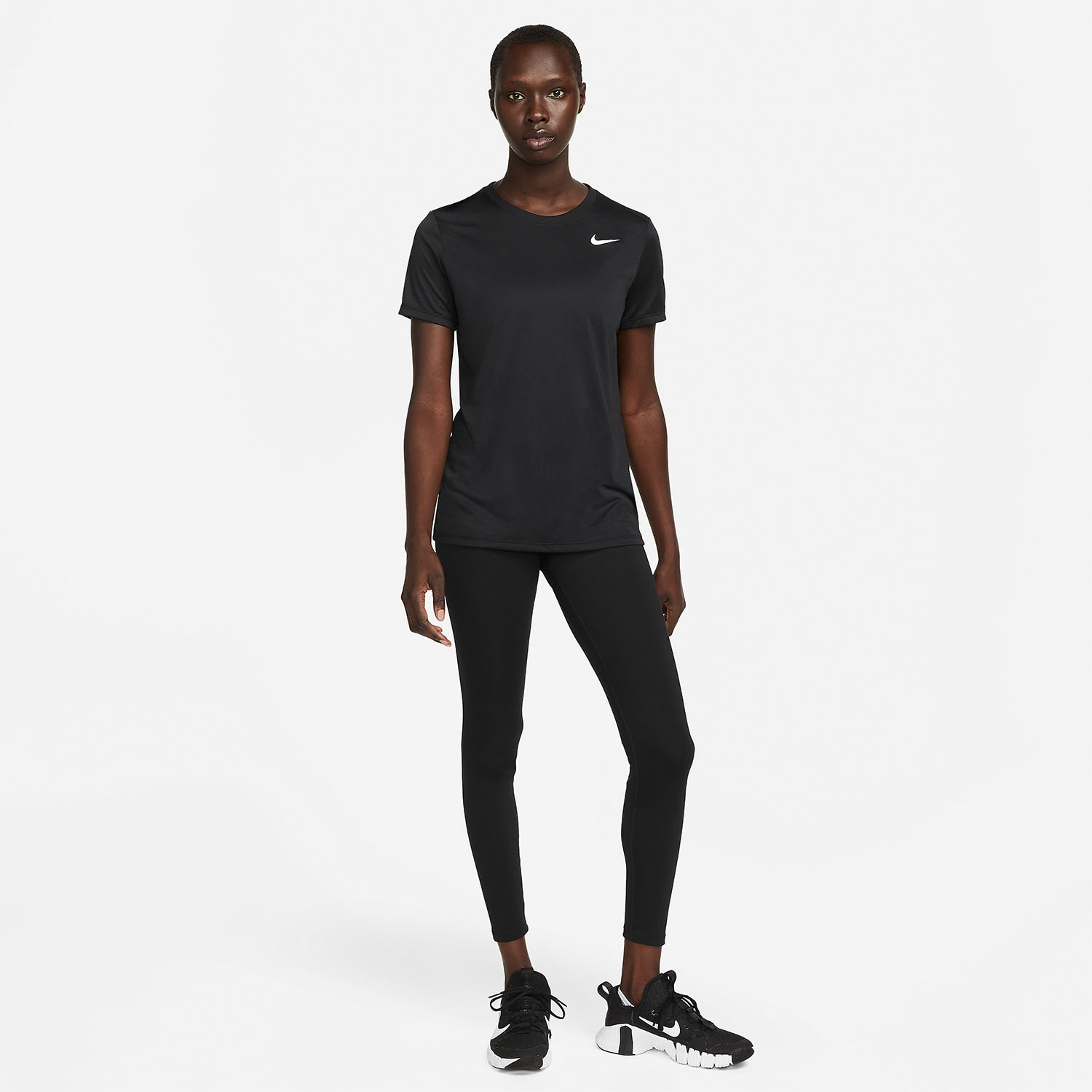 Nike Dri-FIT Swoosh Maglietta Black/White