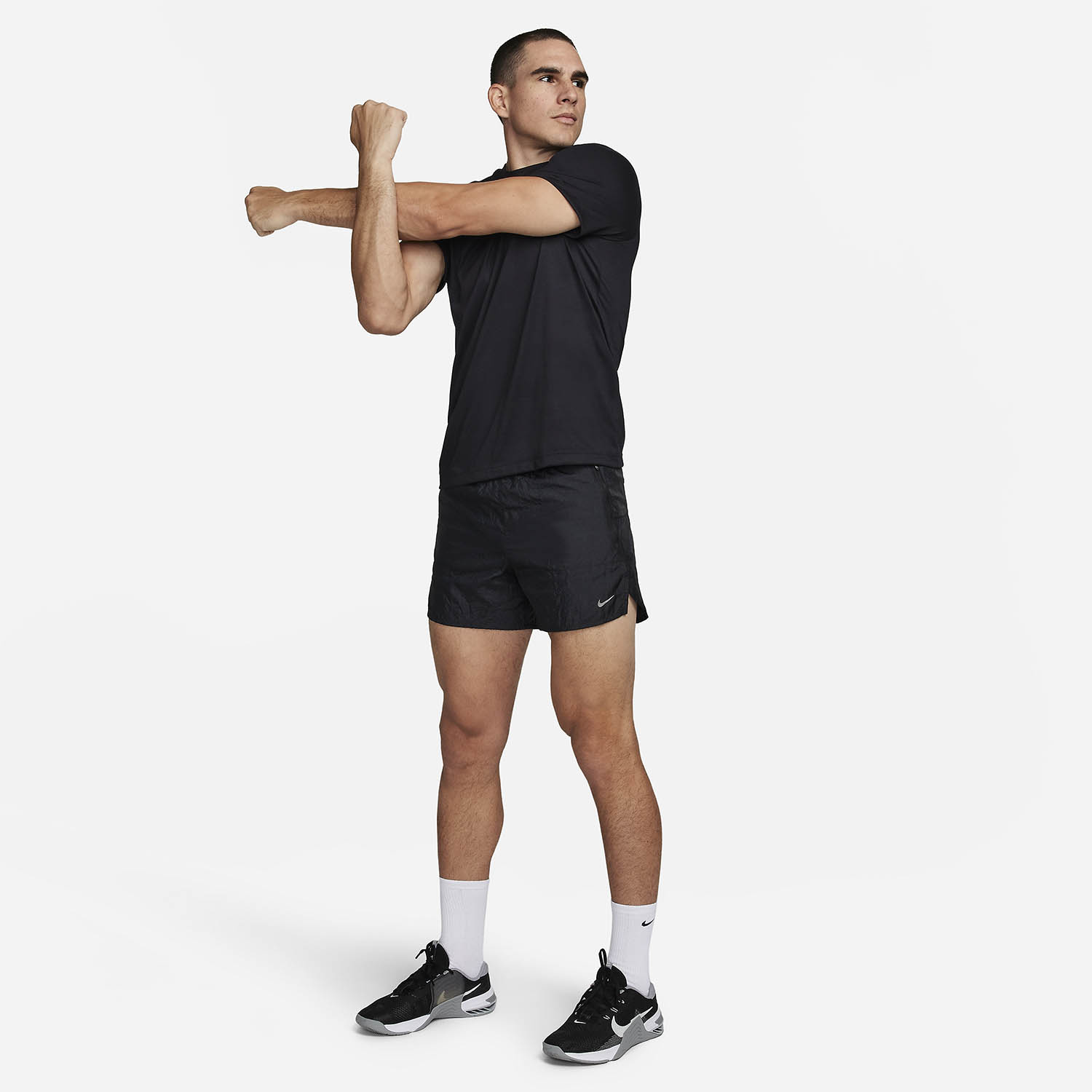 Nike Dri-FIT Stride 5in Pantaloncini Black/Black Reflective