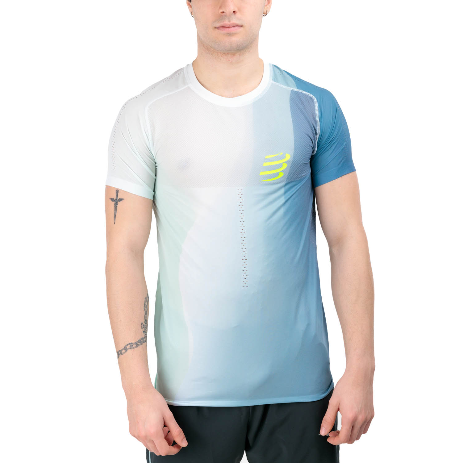 Compressport Performance Maglietta Niagara Blue