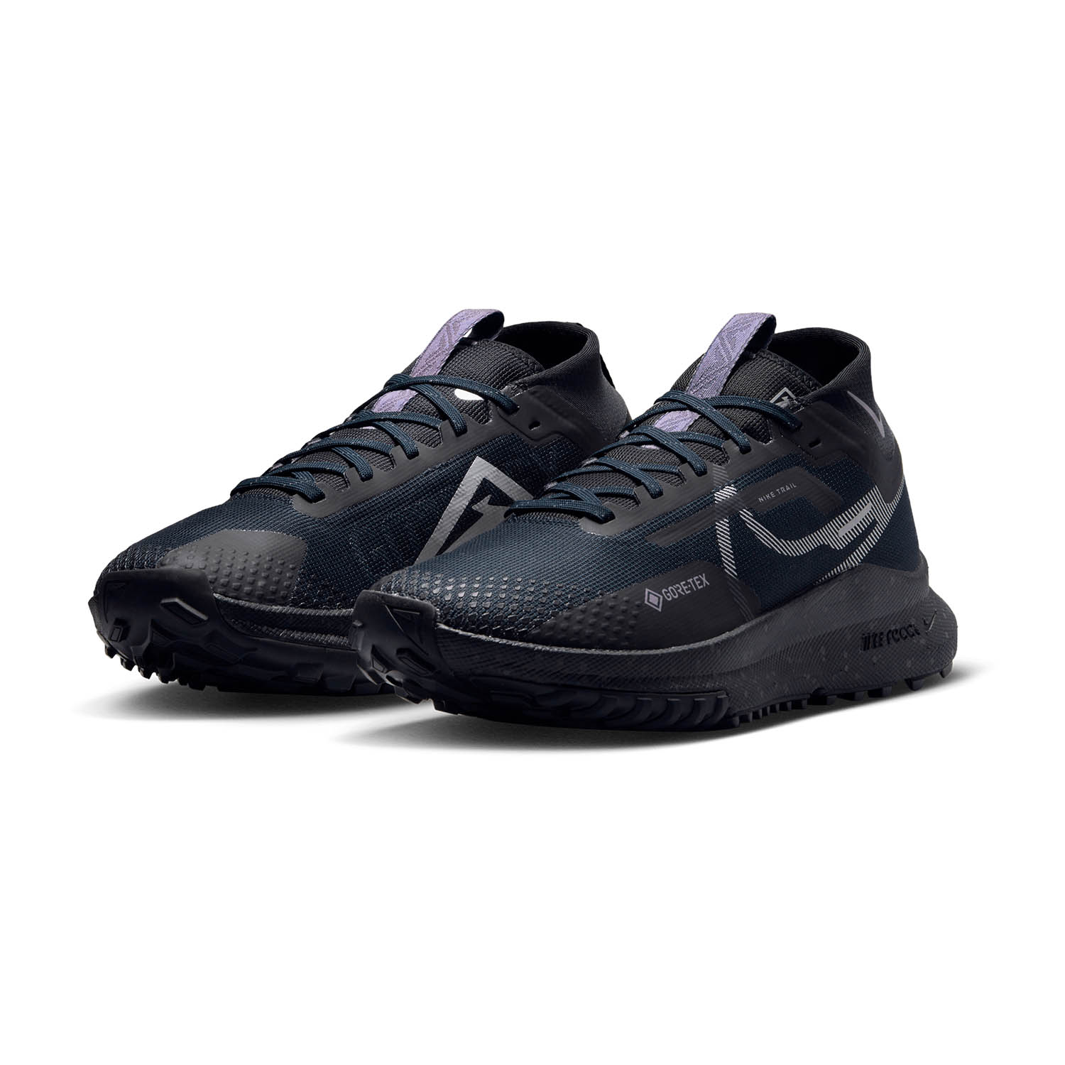 Nike React Pegasus Trail 4 GTX Dark Obsidian/Metallic Silver/Daybreak