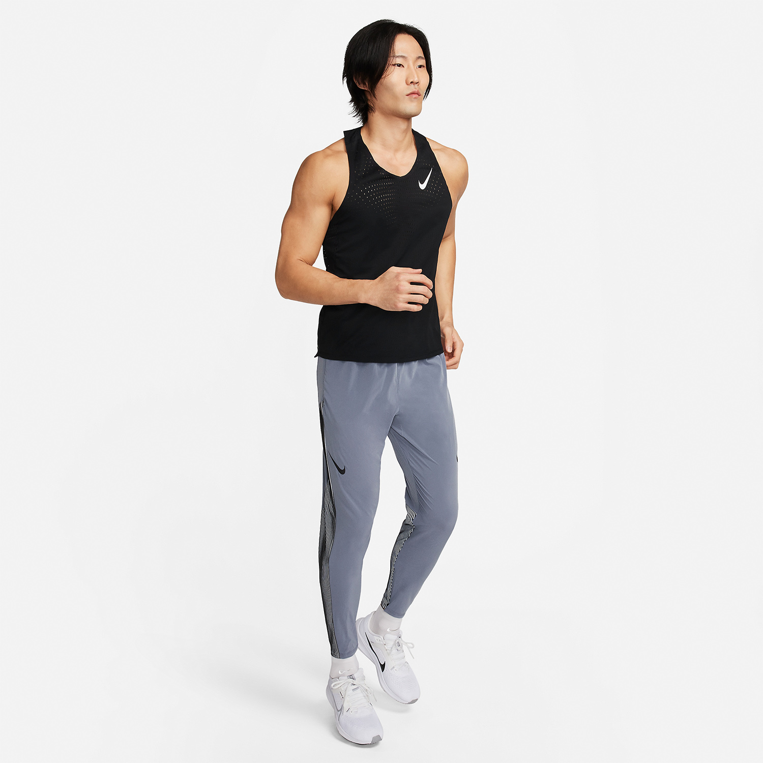 Nike AeroSwift Pantaloni Light Carbon/Black