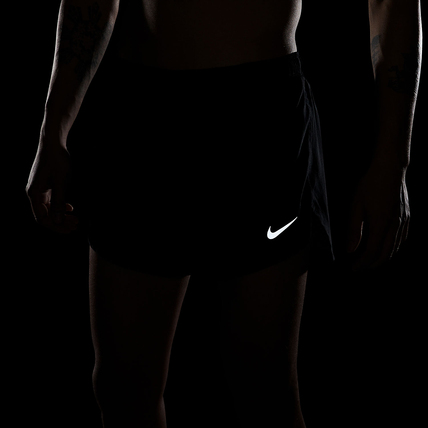 Nike Fast 4in Pantaloncini Black/Reflect Silver
