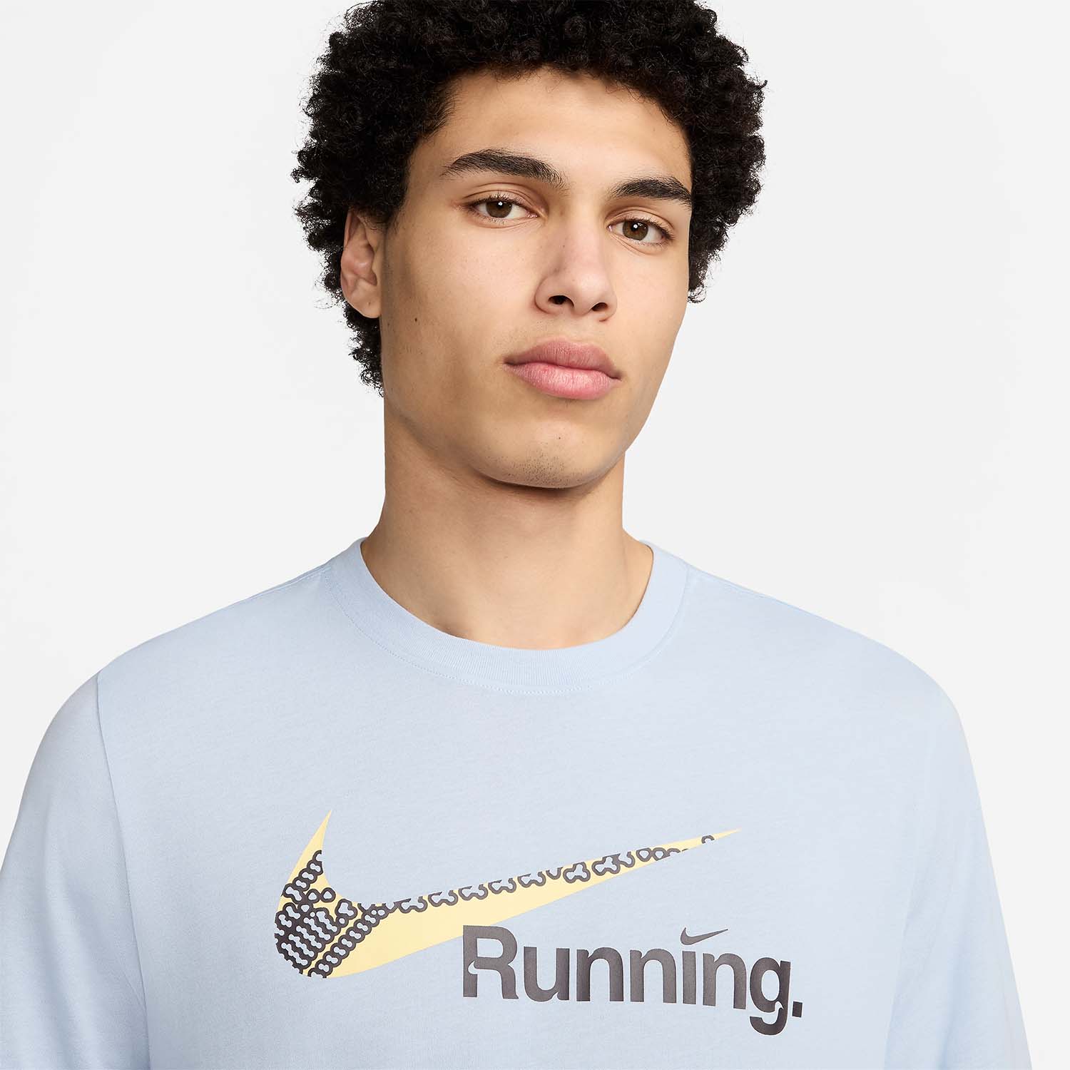 Nike Dri-FIT Swoosh Maglietta Light Armony Blue