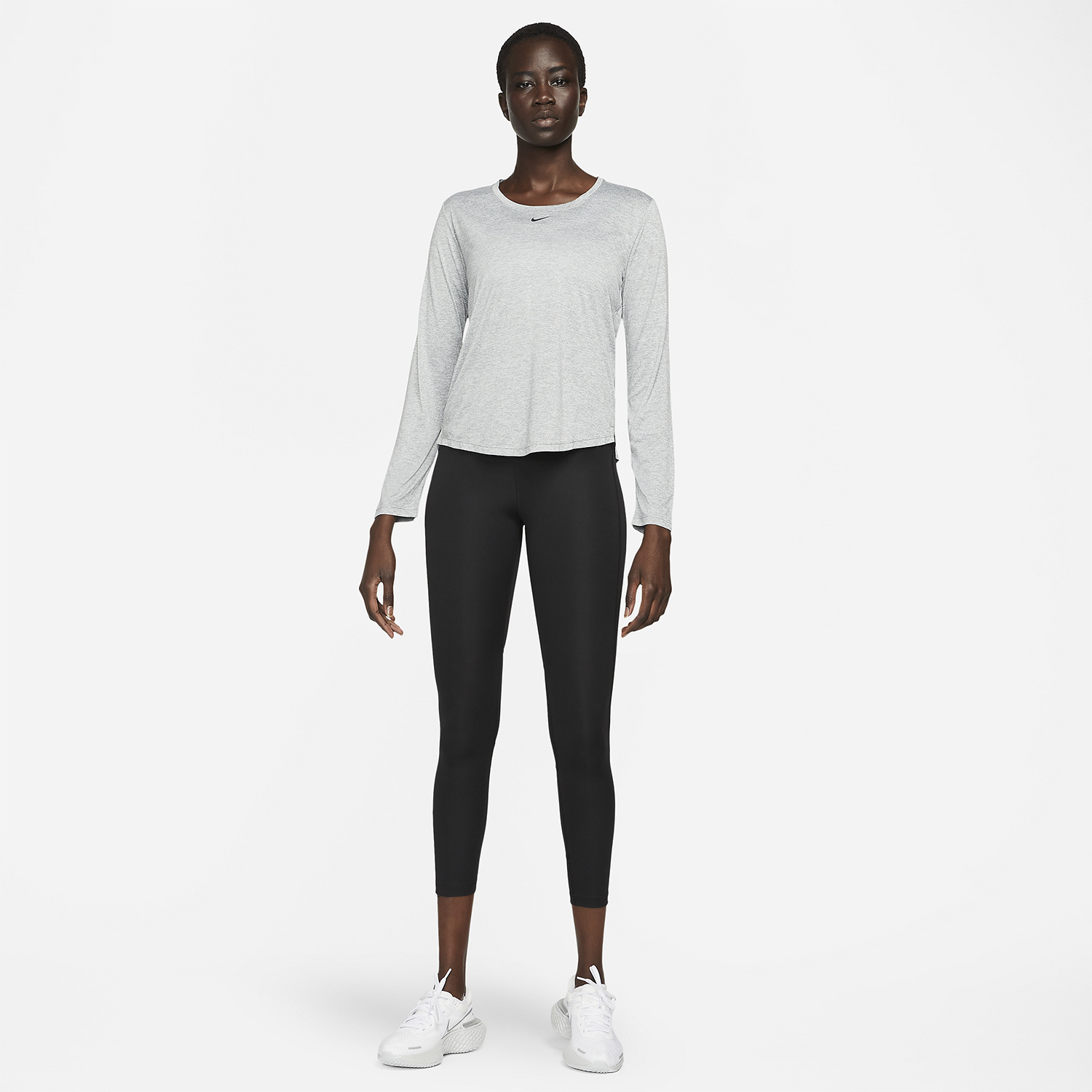 Nike Dri-FIT One Maglia Particle Grey/Heater/Black