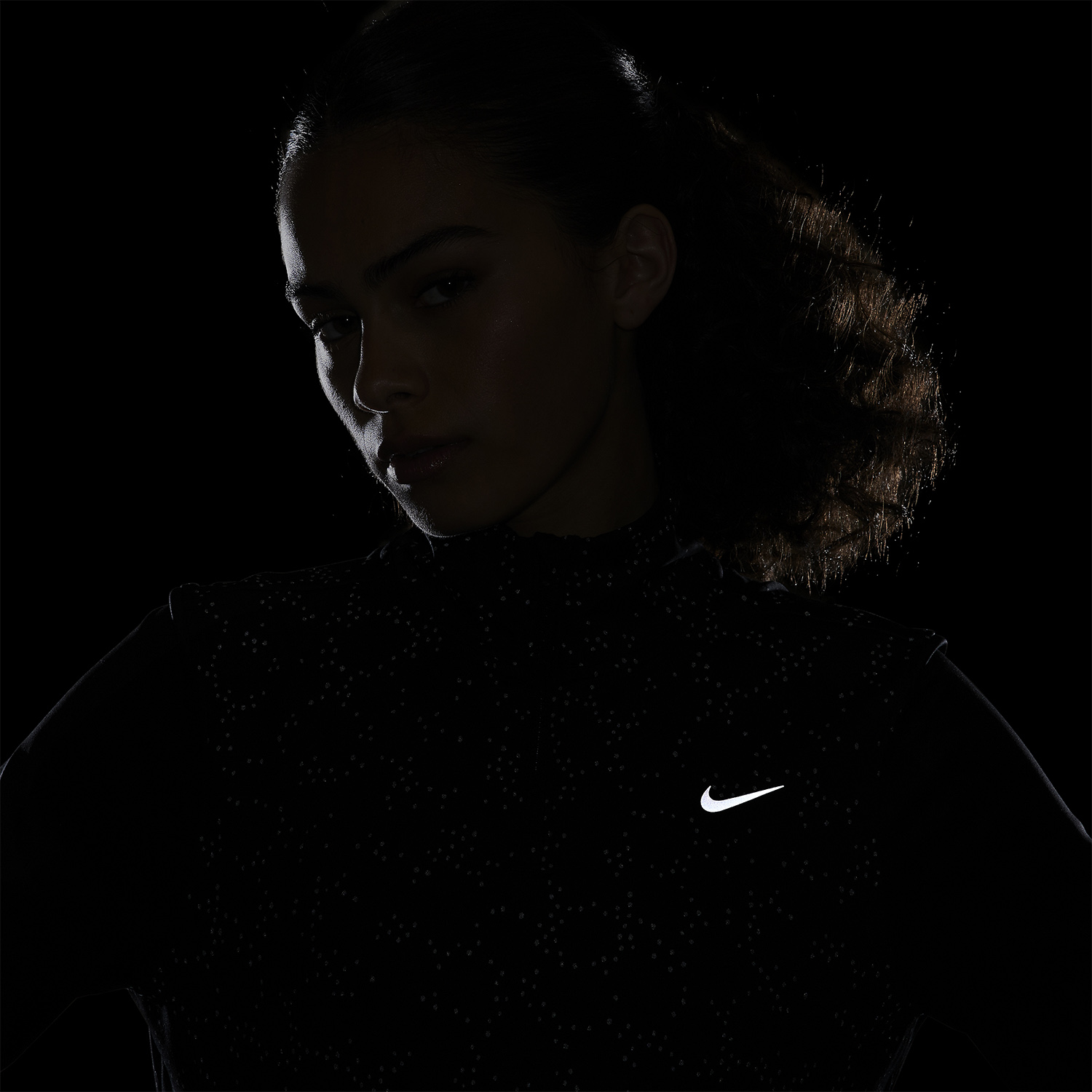 Nike Swift Element Maglia Black/Reflective Silver