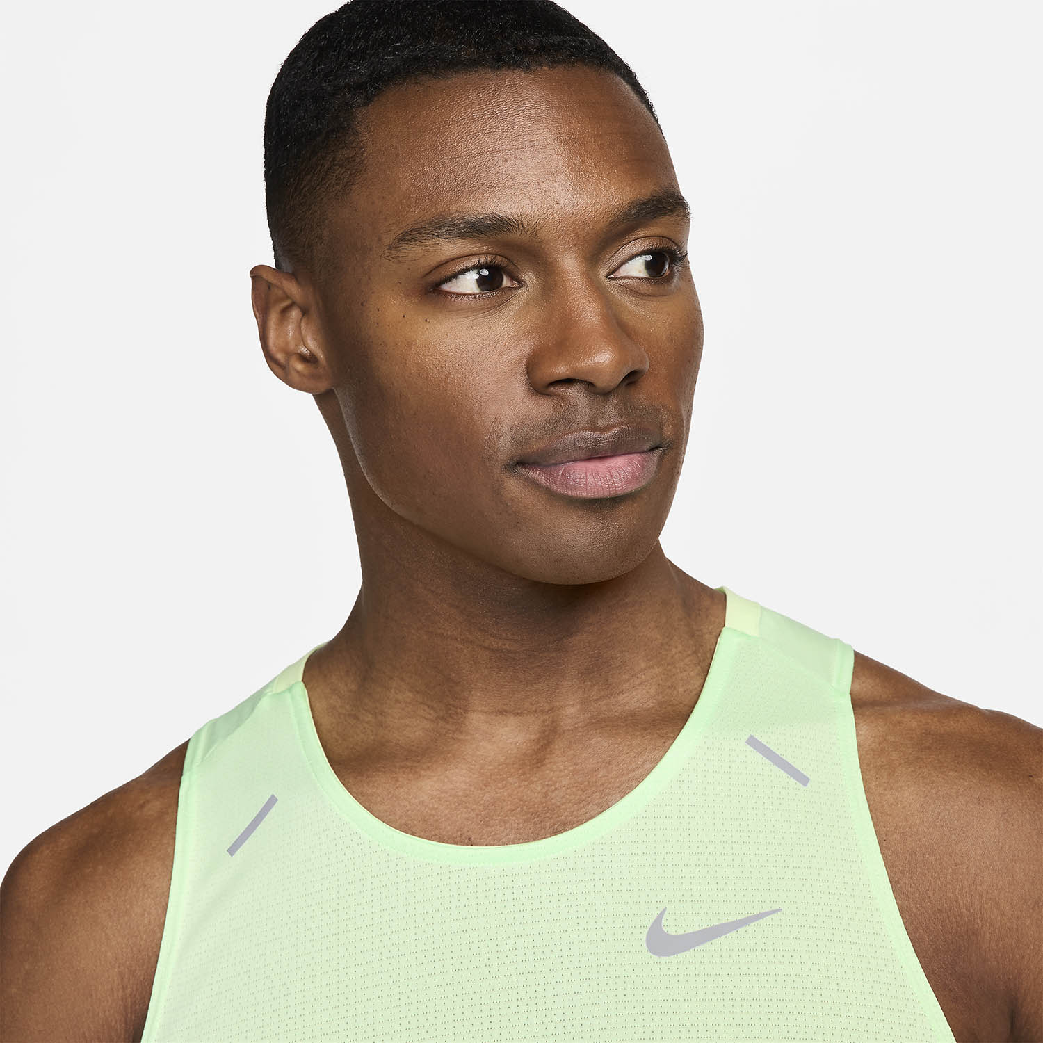Nike Dri-FIT Rise 365 Canotta Vapor Green/Reflective Silver
