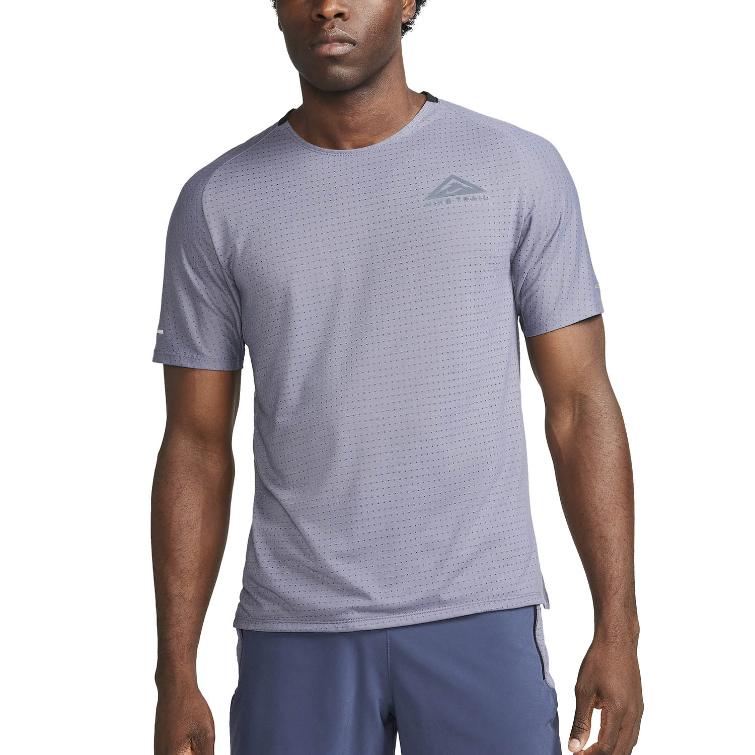 Nike Dri-FIT Solar Chase Maglietta Light Carbon/Black