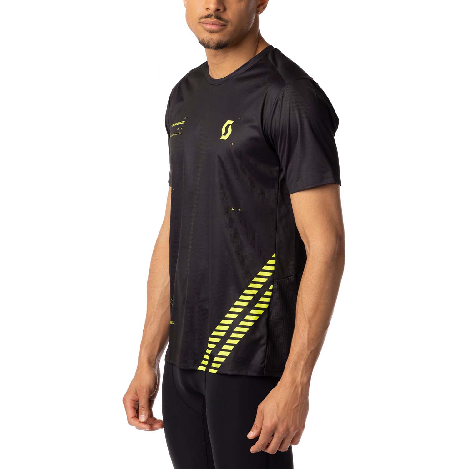 Scott RC Run Maglietta Black/Yellow