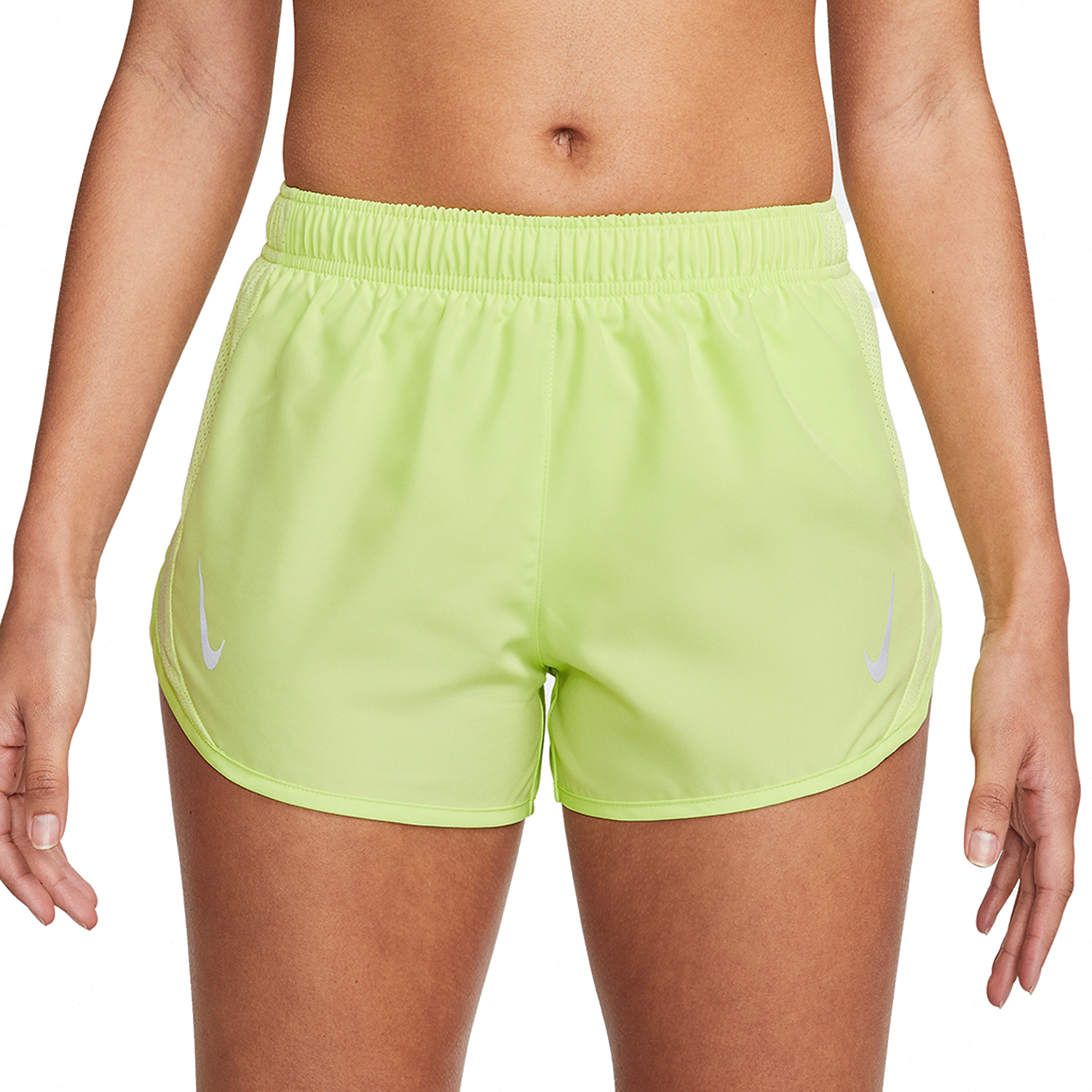 Nike Tempo Race 3in Pantaloncini Lt Lemon Twist/Reflective Silver