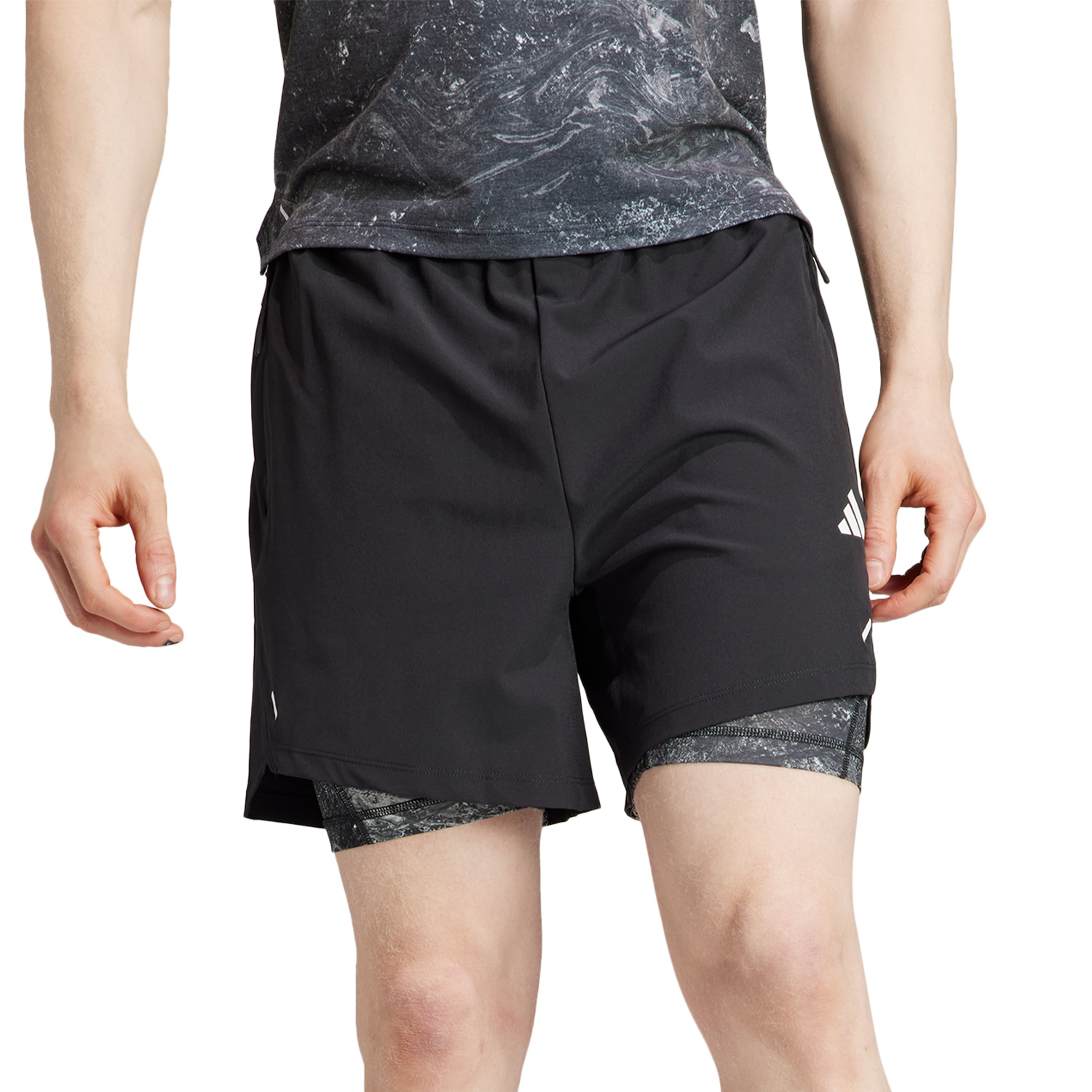 adidas WO 2 in 1 5in Pantaloncini Black