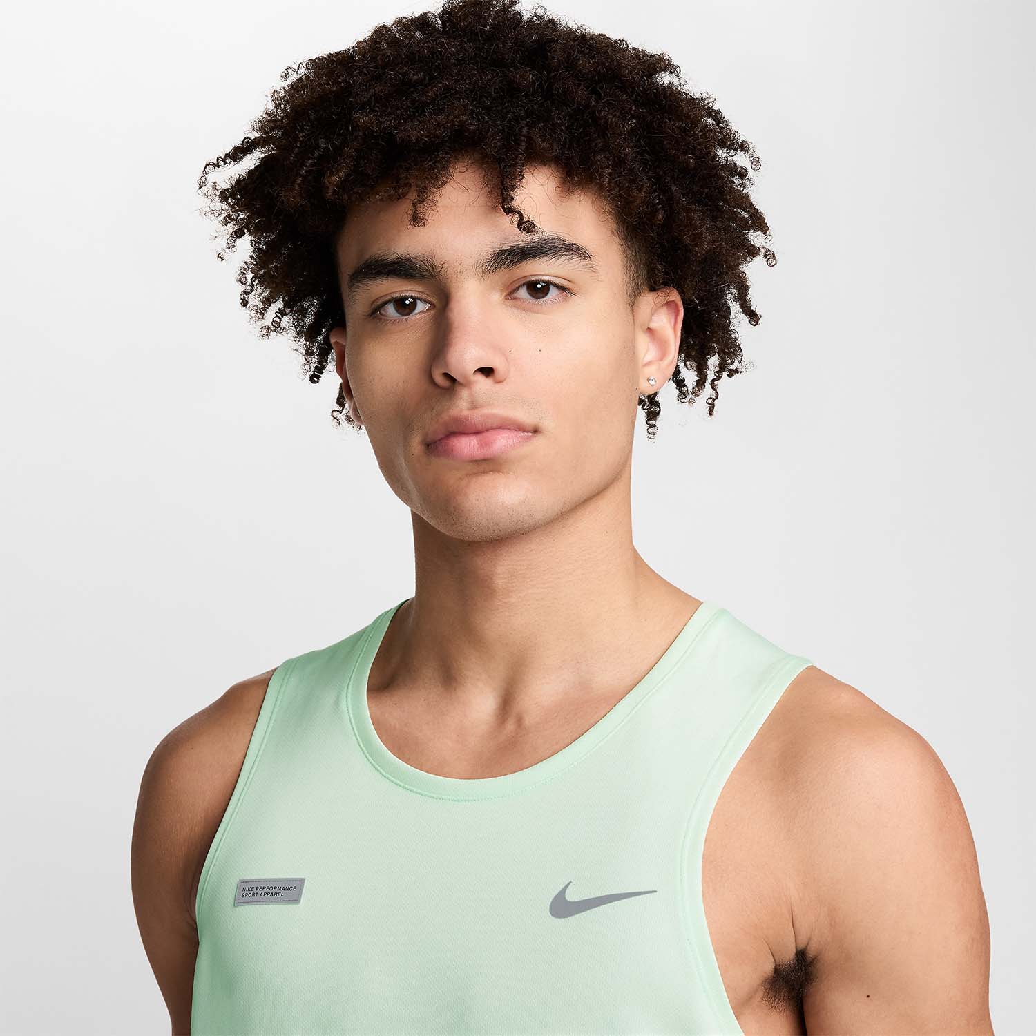 Nike Flash Miler Canotta Barely Green/Reflective Silver