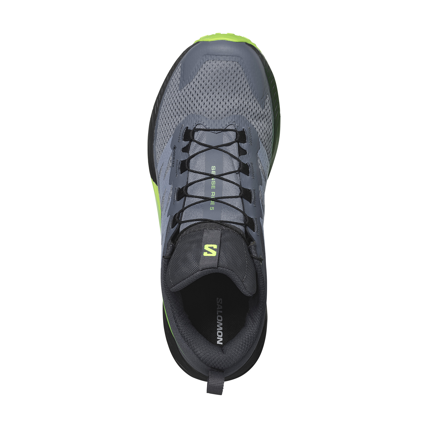 Salomon Sense Ride 5 GTX Flint Stone/Black/Green Gecko