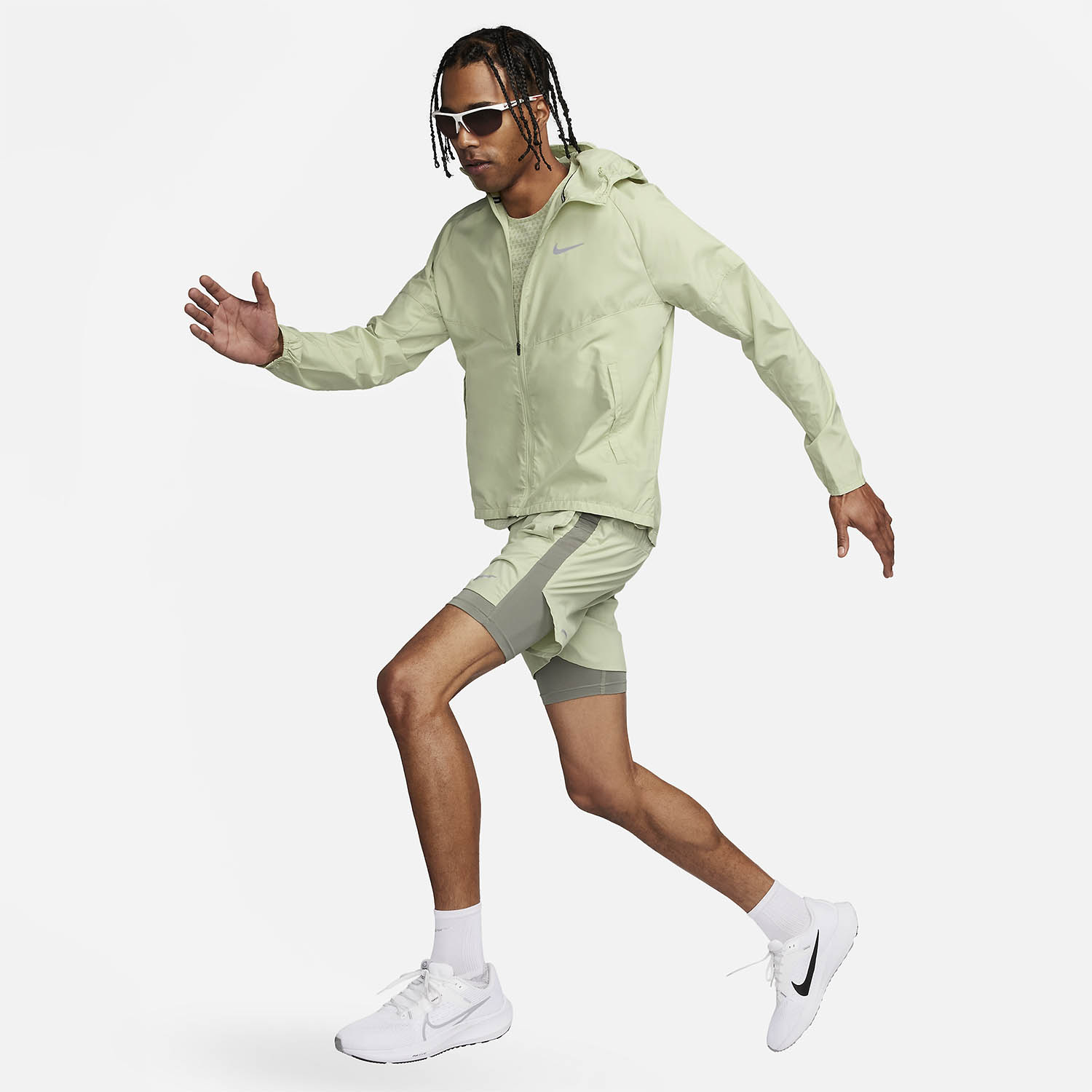 Nike Repel Miler Giacca Olive Aura/Reflective Silver