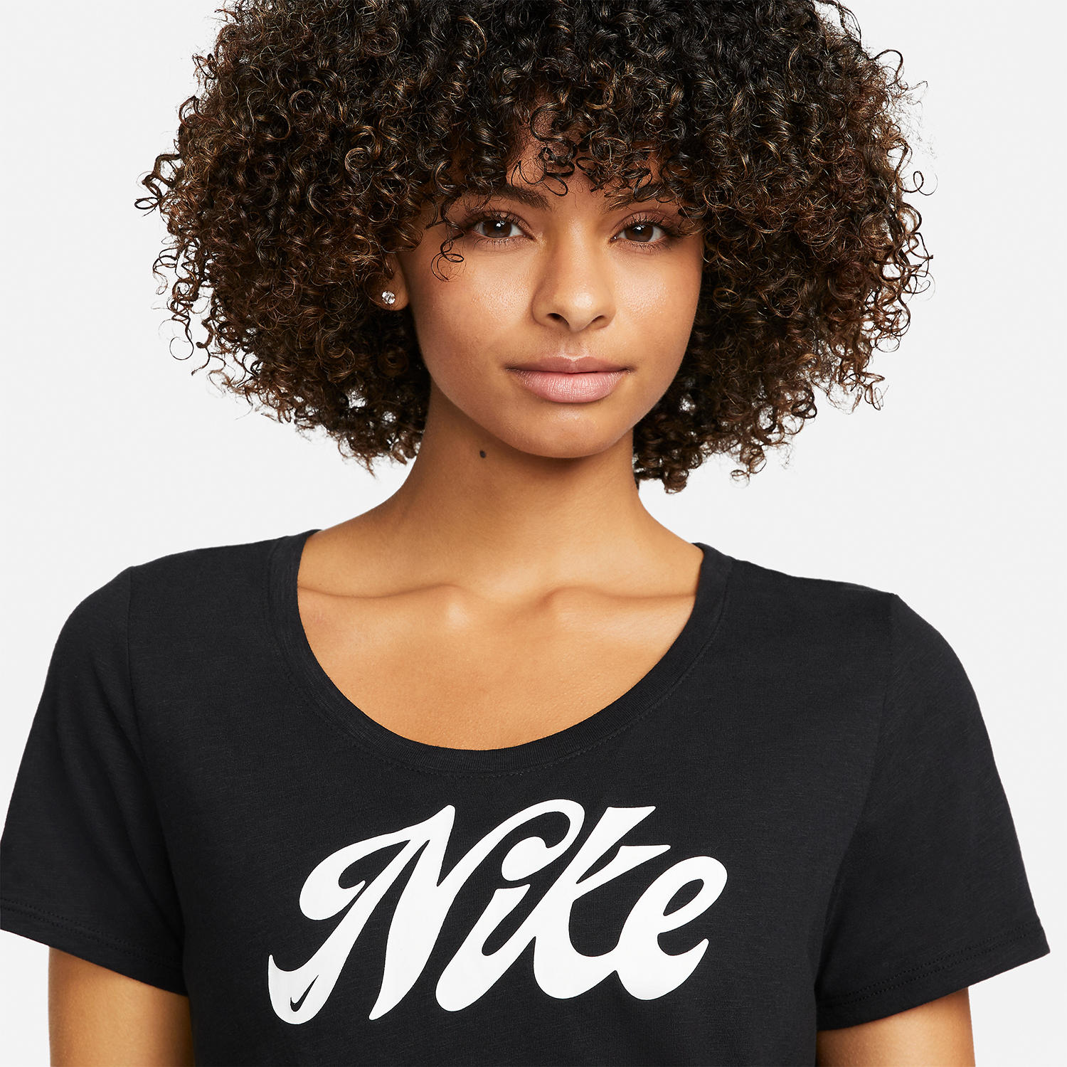 Nike Dri-FIT Script Maglietta Black/White