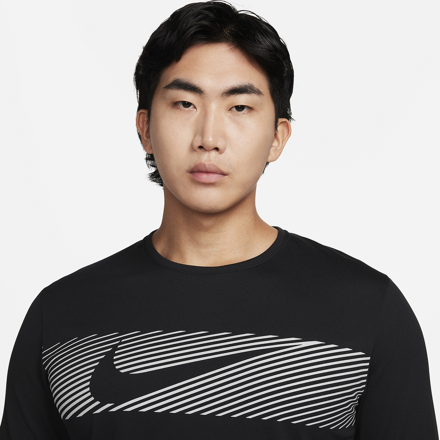 Nike Miler Flash Maglia Black/Reflective Silver