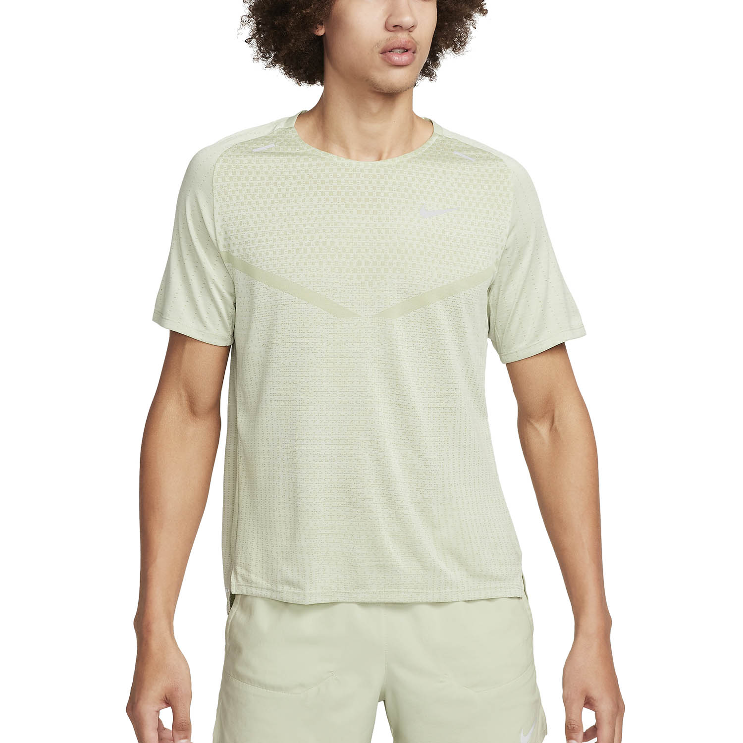 Nike Dri-FIT ADV Techknit Ultra Maglietta Olive Aura/Sea Glass/Reflective Silver