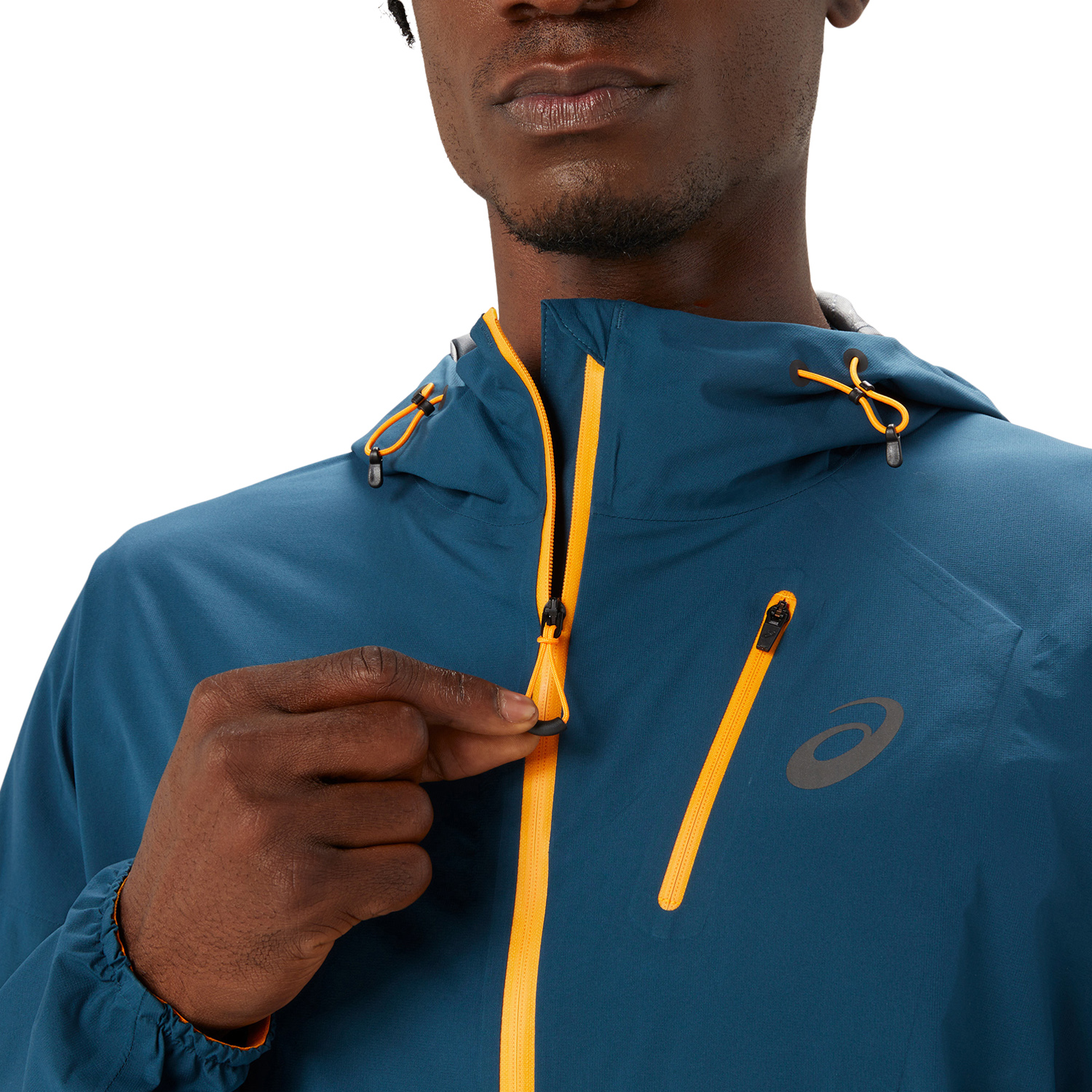 Asics Fujitrail Waterproof Giacca Magnetic Blue