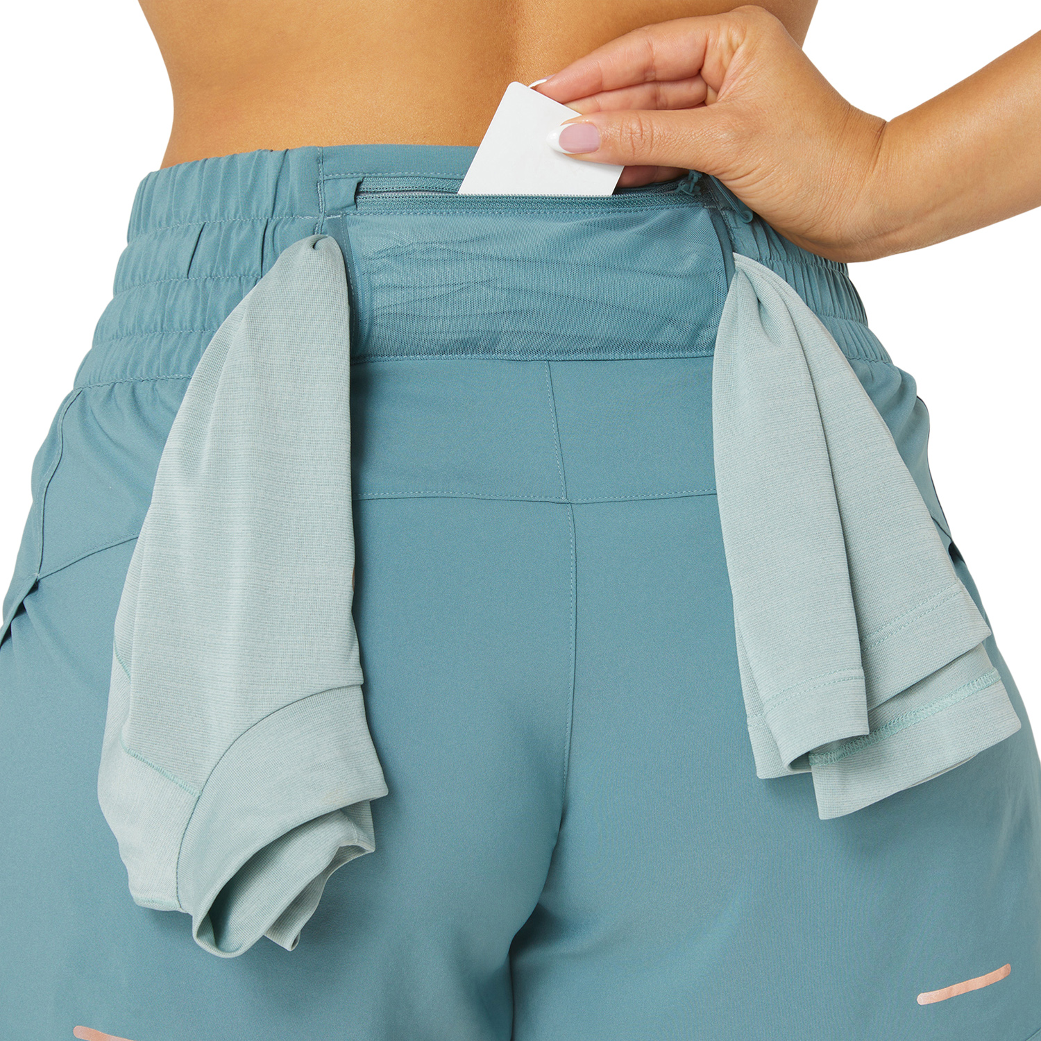 Asics Nagino 4in Pantaloncini Foggy Teal