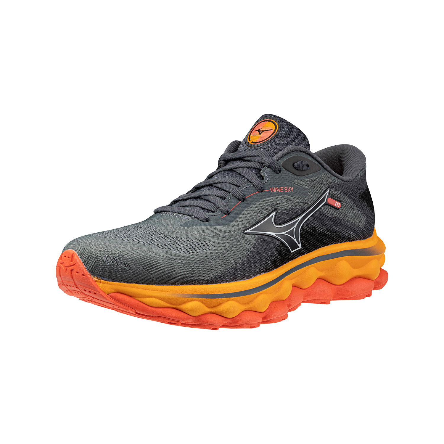 Mizuno Wave Sky 7 Turbulence/White/Carrot Curl