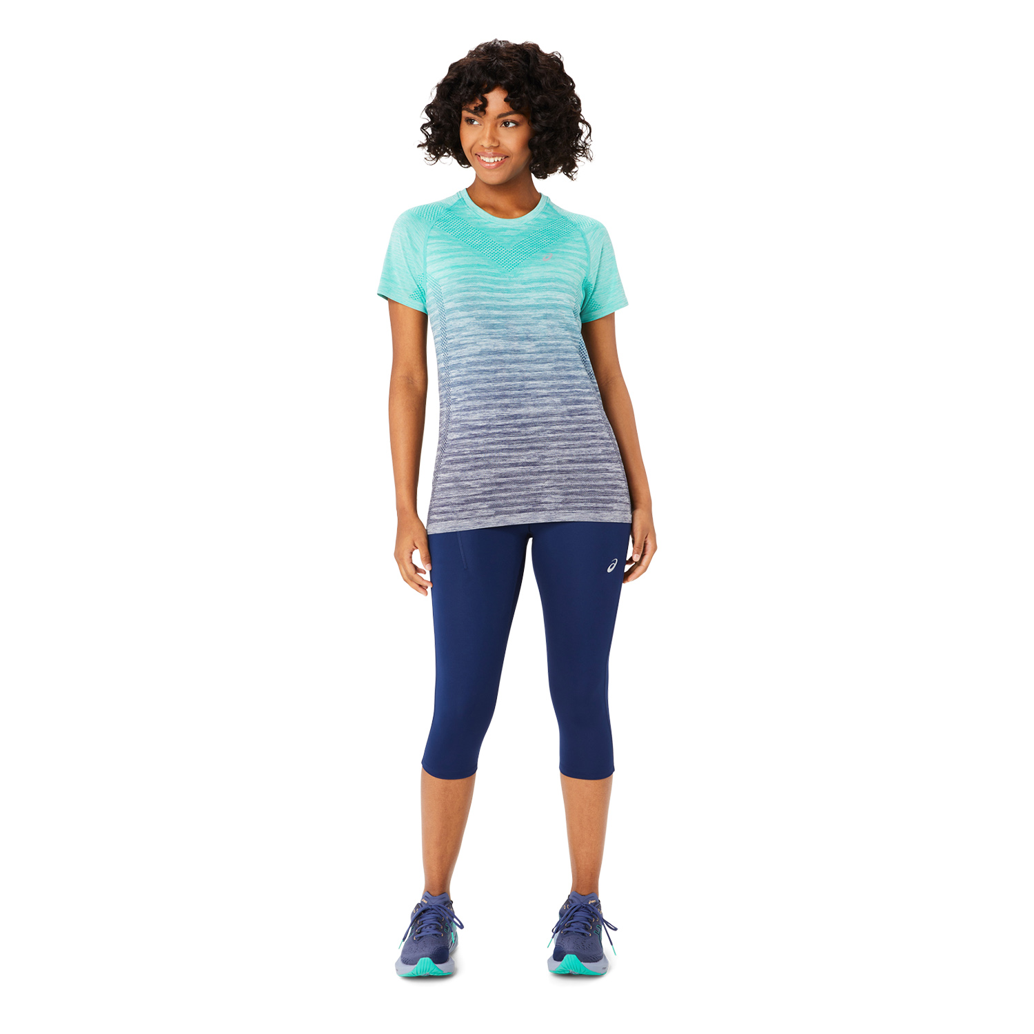 Asics Road Capri Tights Blue Expanse