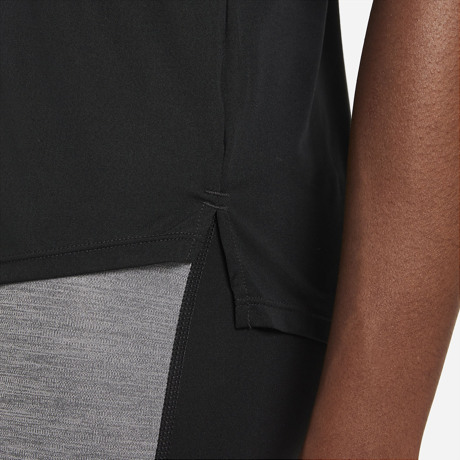 Nike One Dri-FIT Logo Maglietta Black/White