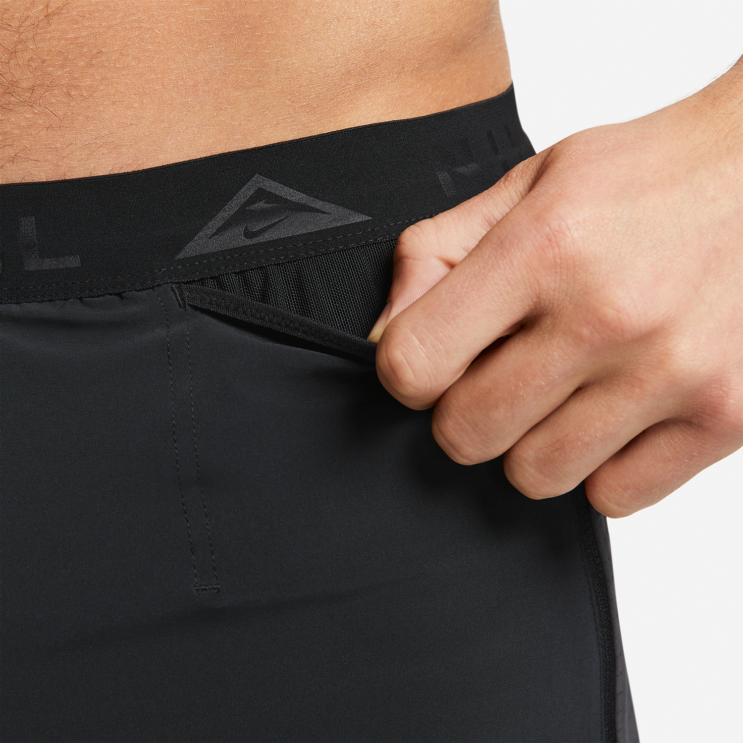 Nike Dri-FIT Second Sunrise 5in Pantaloncini Black/Dark Smoke Grey/White